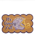 The Royal Standard Purple & Yellow Game Day Y'all Doormat