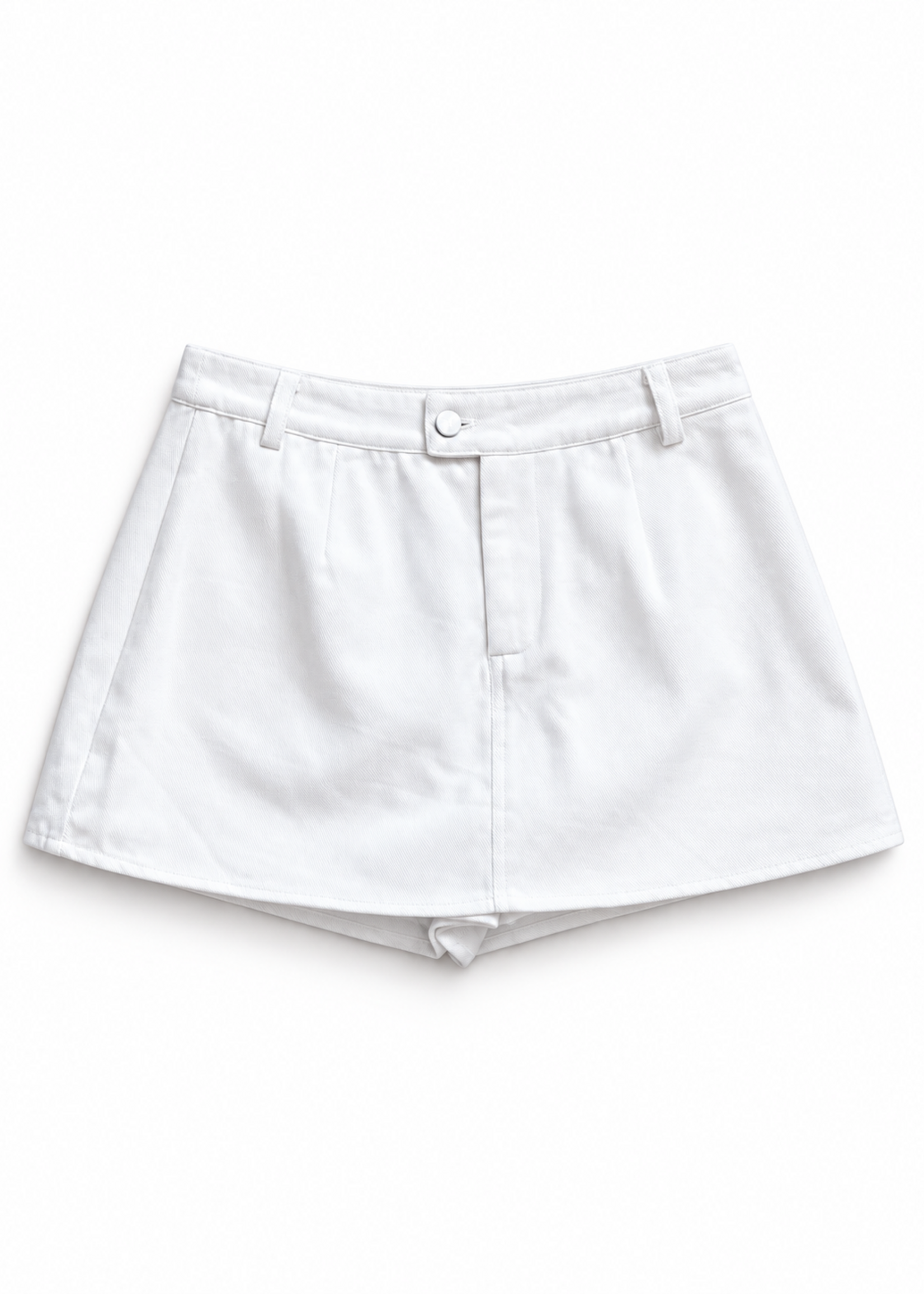 day + moon White Denim Mini Skort