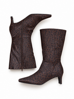 Matisse Footwear Brown Leopard Print Kitten Heel Bootie