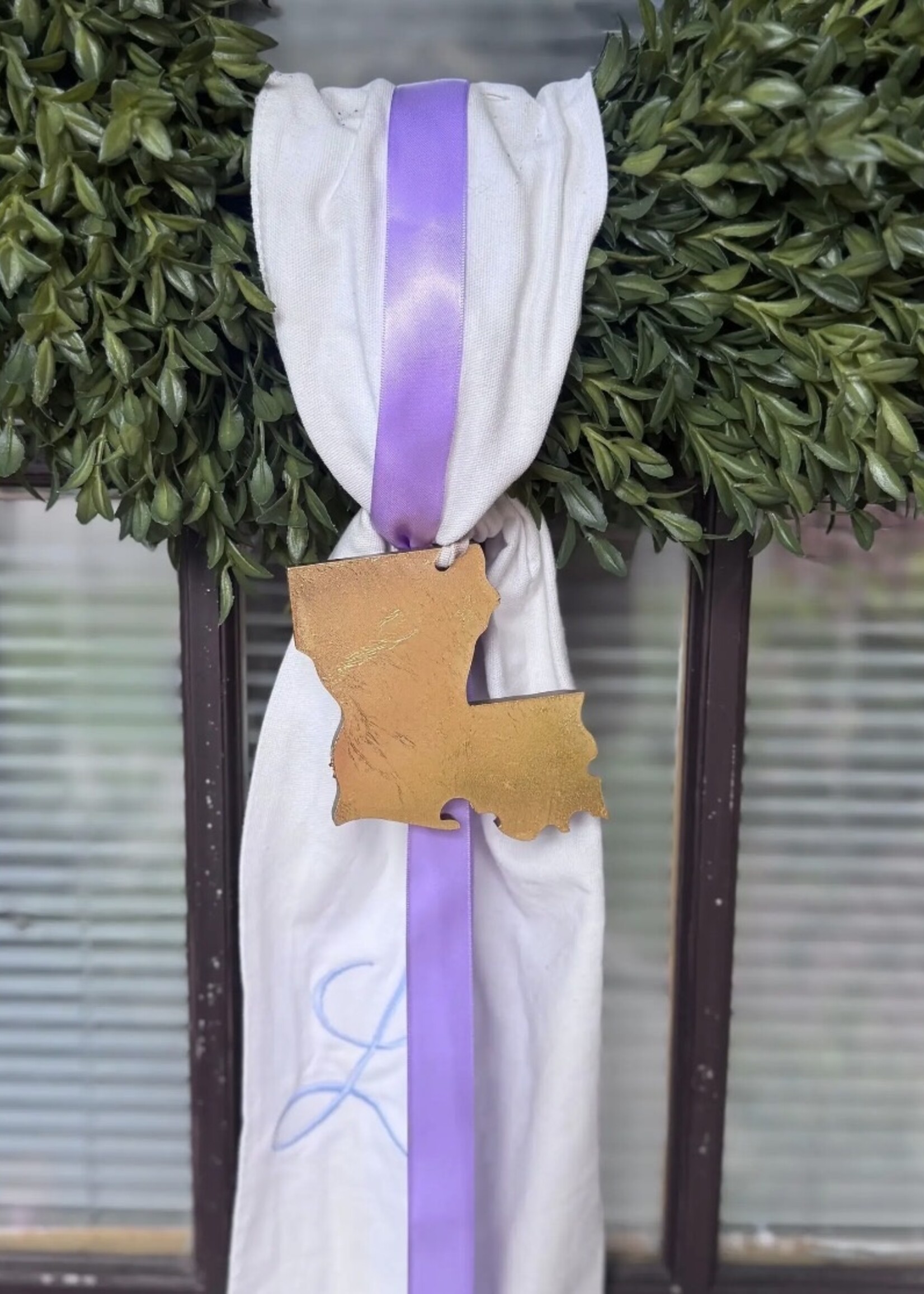 MRS Collective Louisiana Wreath Ornament