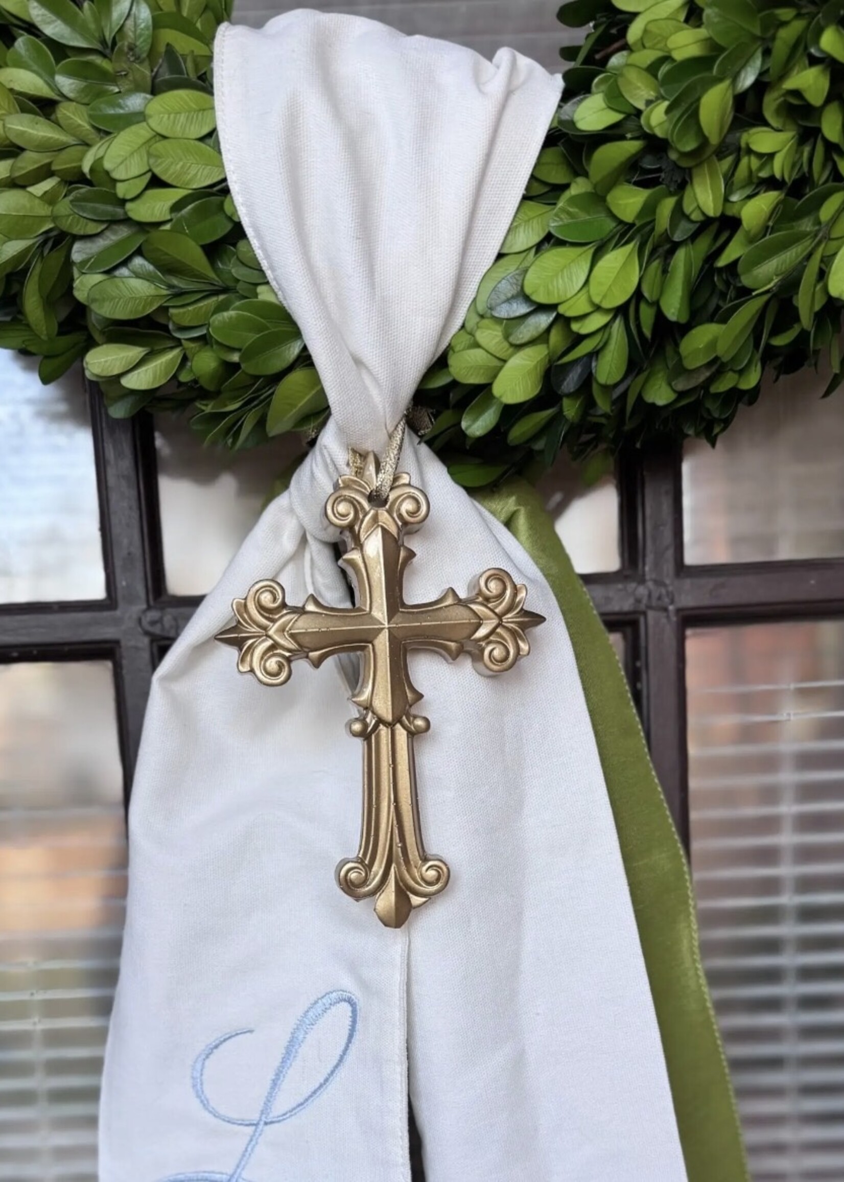 MRS Collective Cross Wreath Ornament