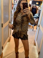 Le Lis Tiger Low Waist Trim Shorts