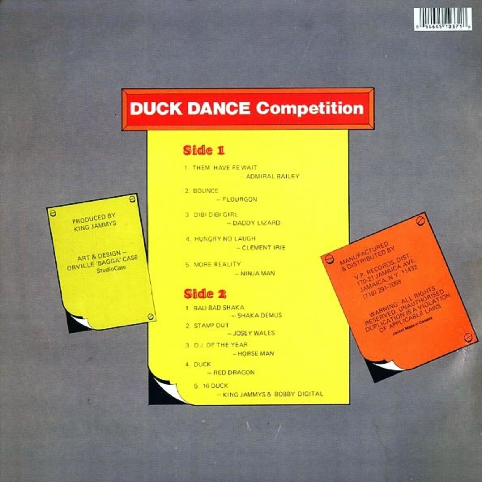 Admiral Bailey, Chaka Demus, Josey Wales, Flourgon, Etc. - Duck Dance Competition (VP) (Orig. Press)