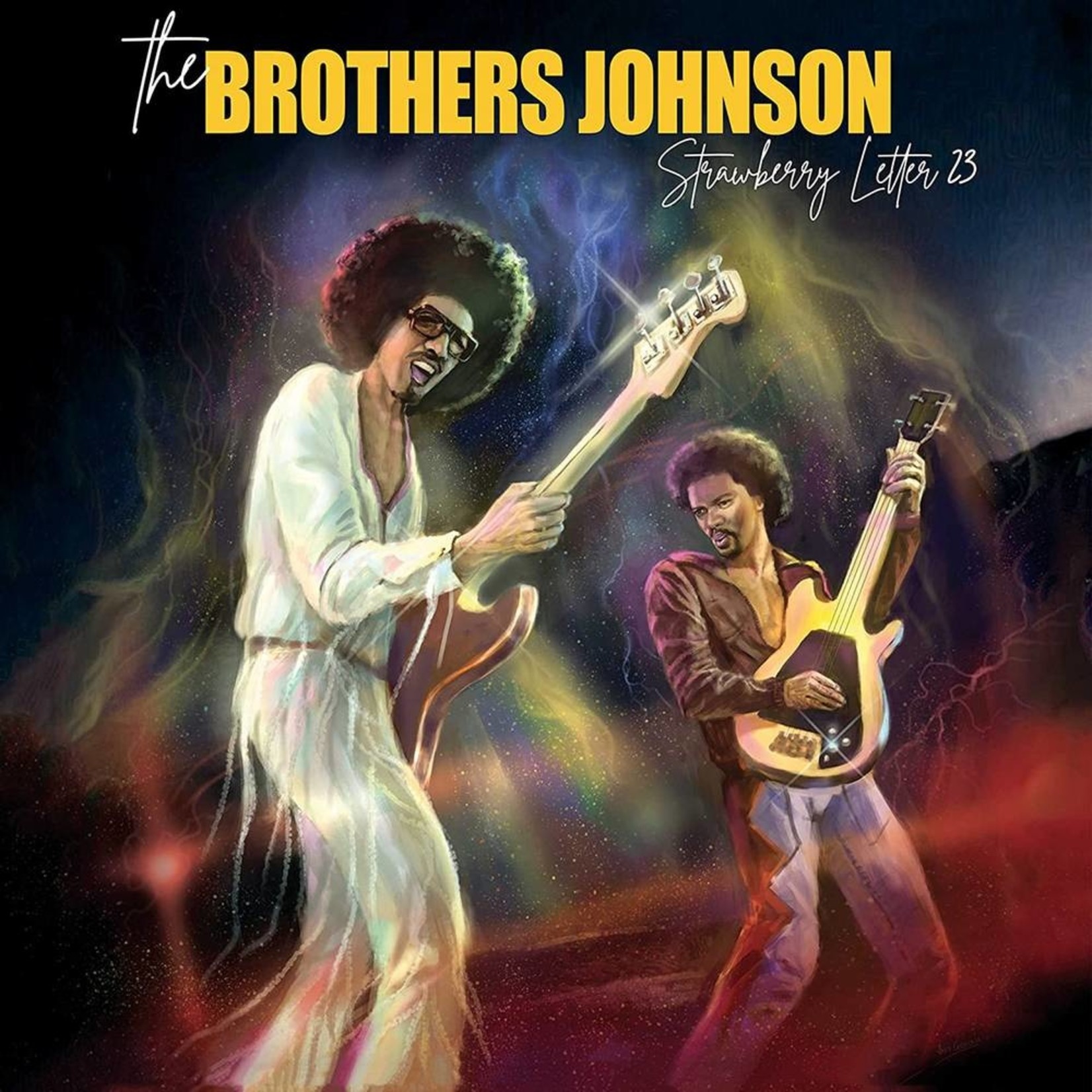 Brothers Johnson - Strawberry Letter 23 (red & yellow splatter)