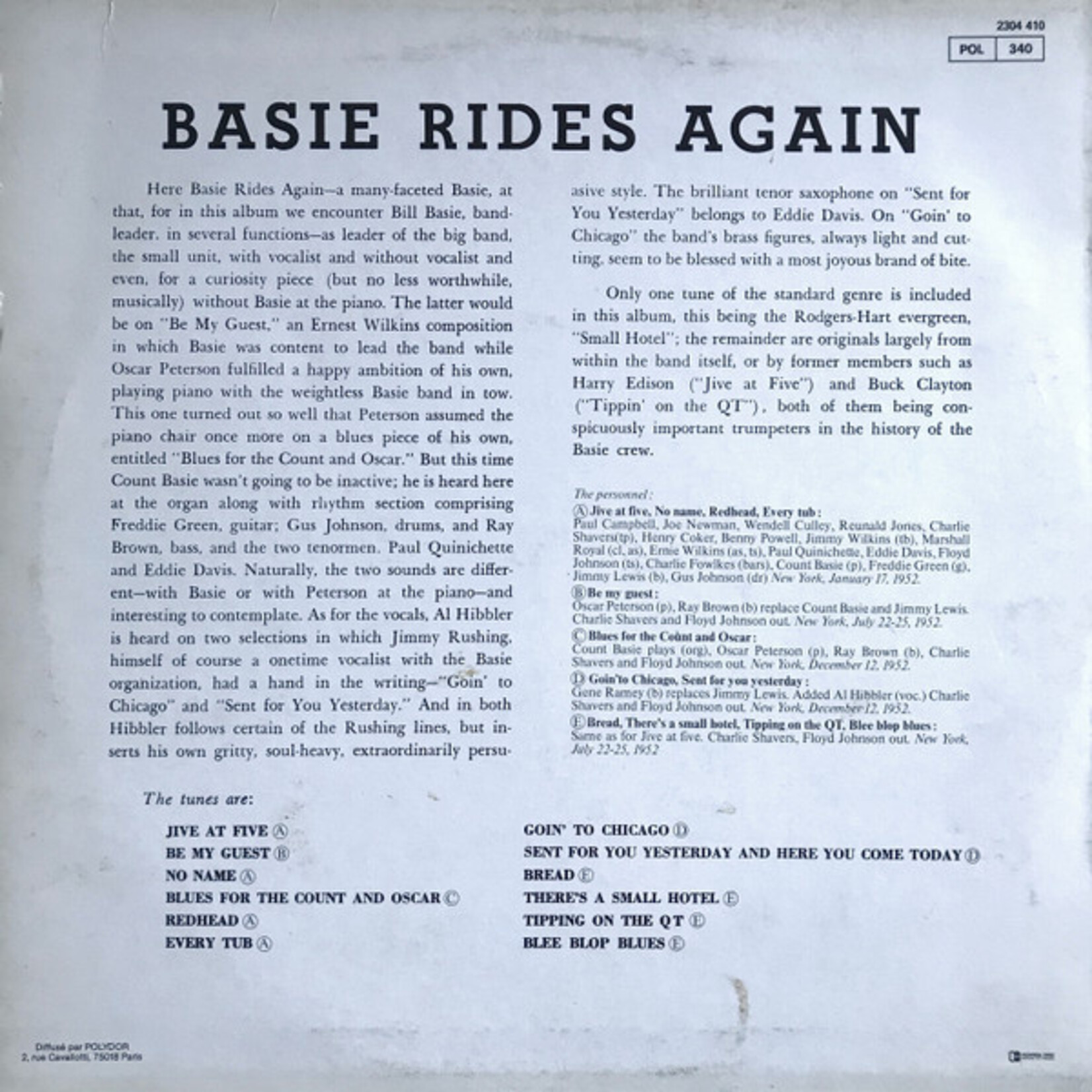 Count Basie - Basie Rides Again! (WaxTime) (Ltd.) (180g)