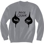 Alice Cooper Unisex Sweatshirt: Eyes (Puff Print)