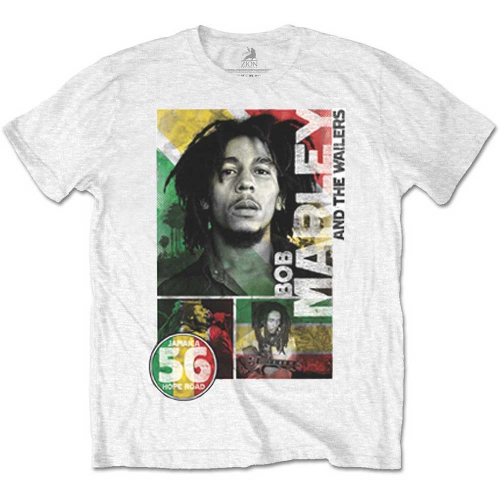 Bob Marley Unisex T-Shirt: 56 Hope Road Rasta (Unisex)