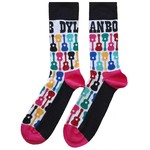 Bob Dylan Unisex Ankle Socks: Guitar Pattern