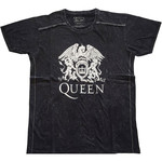 Queen Unisex T-Shirt: Classic Crest (Wash Collection)