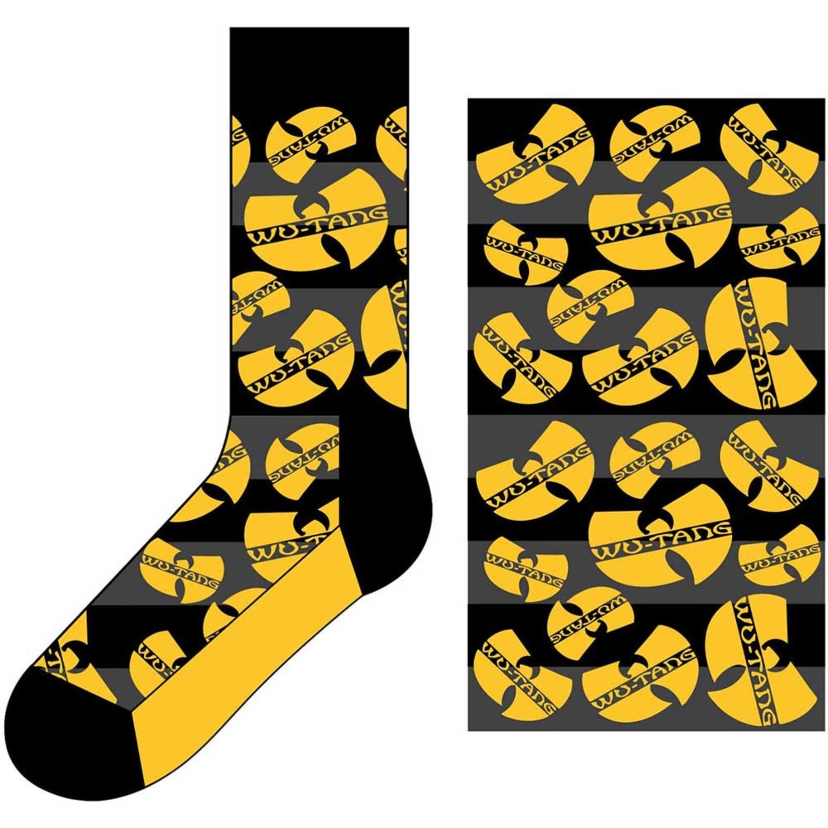 Wu-Tang Clan Unisex Ankle Socks: Logos Yellow