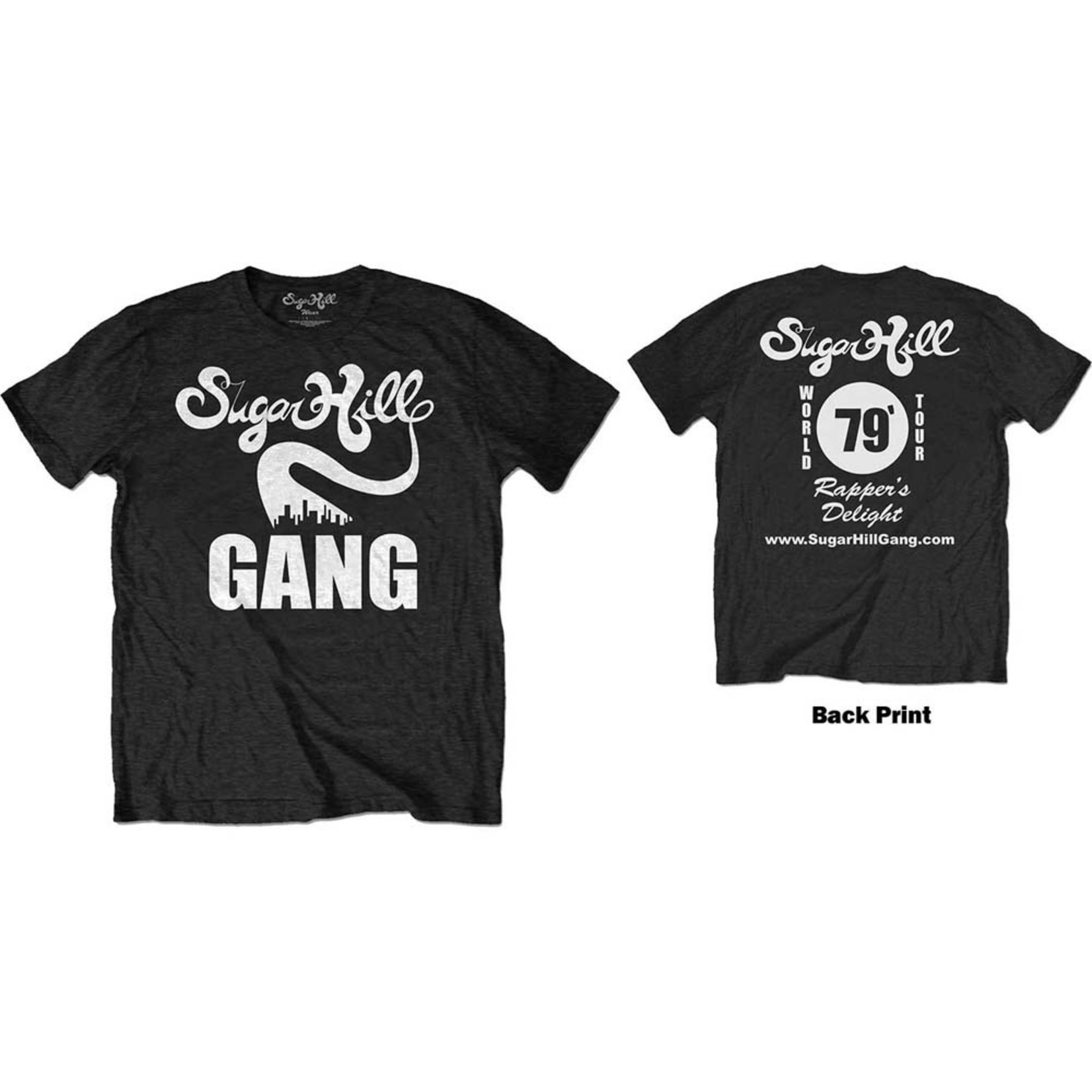 The Sugar Hill Gang Unisex T-Shirt: Rappers Delight Tour (Back Print)