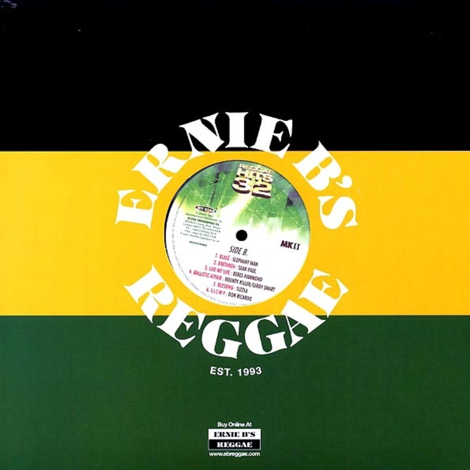 Sizzla, Sean Paul, Beres Hammond, Etc. - Reggae Hits Volume 32 (plain Jacket) (Jet Star)