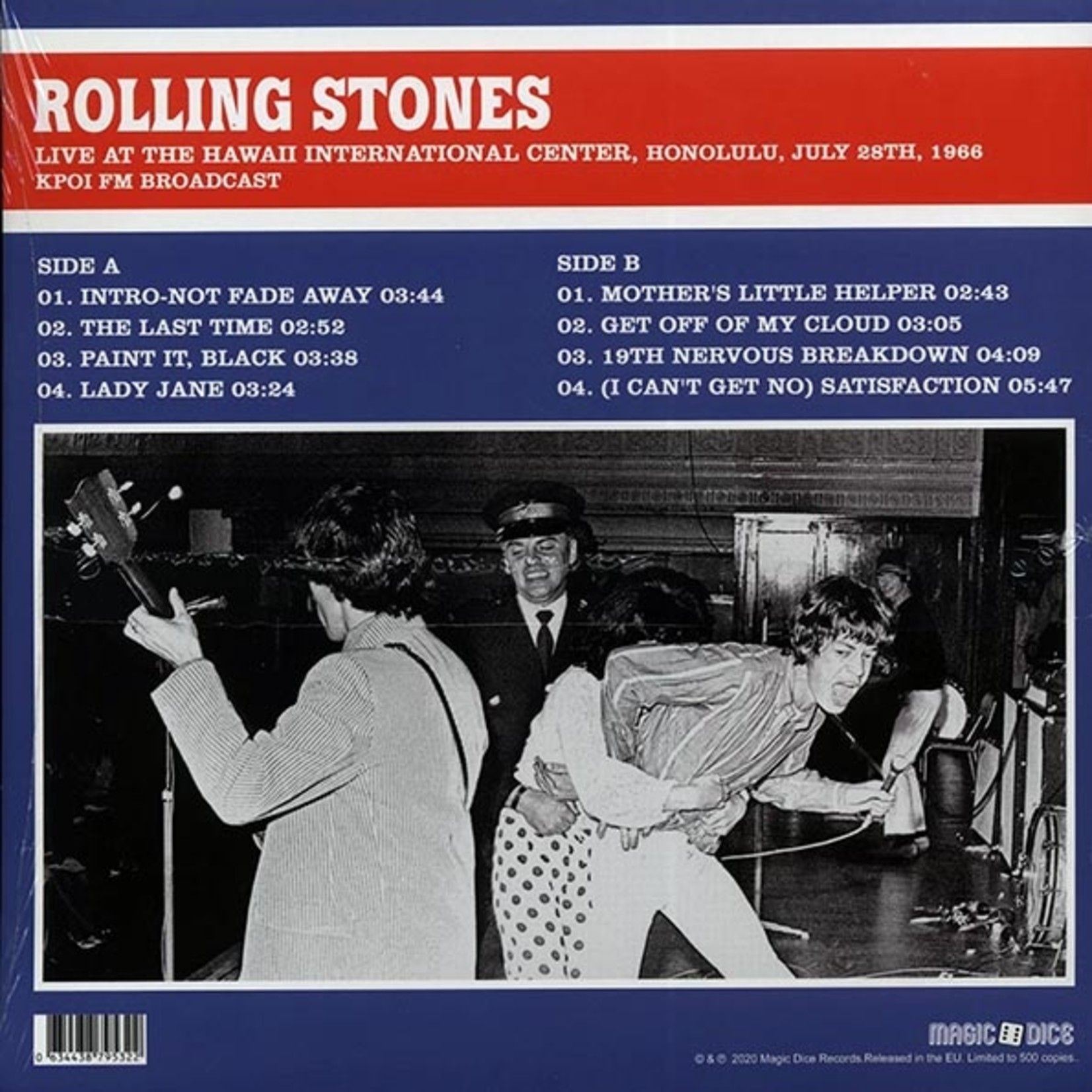 The Rolling Stones - Live At The Hawaii International Center, Honolulu, July 28th, 1966: KPOI FM Broadcast (Magic Dice) (Ltd. 500 Copies)