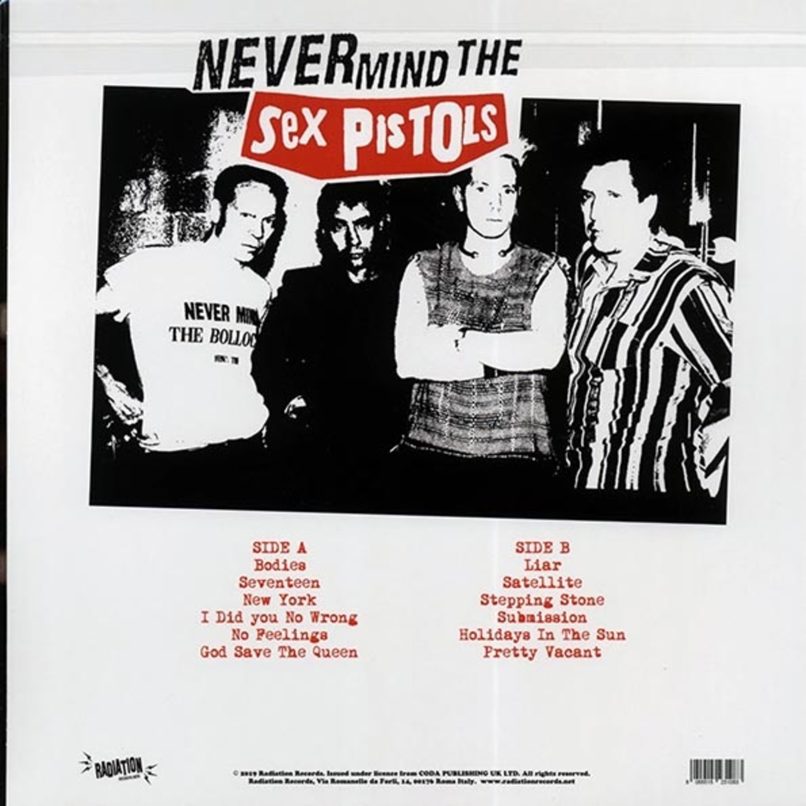 The Sex Pistols - Never Mind The Sex Pistols: Here Comes The Filthy Lucre, Live At Stadio Olimpico, Roma, Italy July 10th 1996 (Radiation)