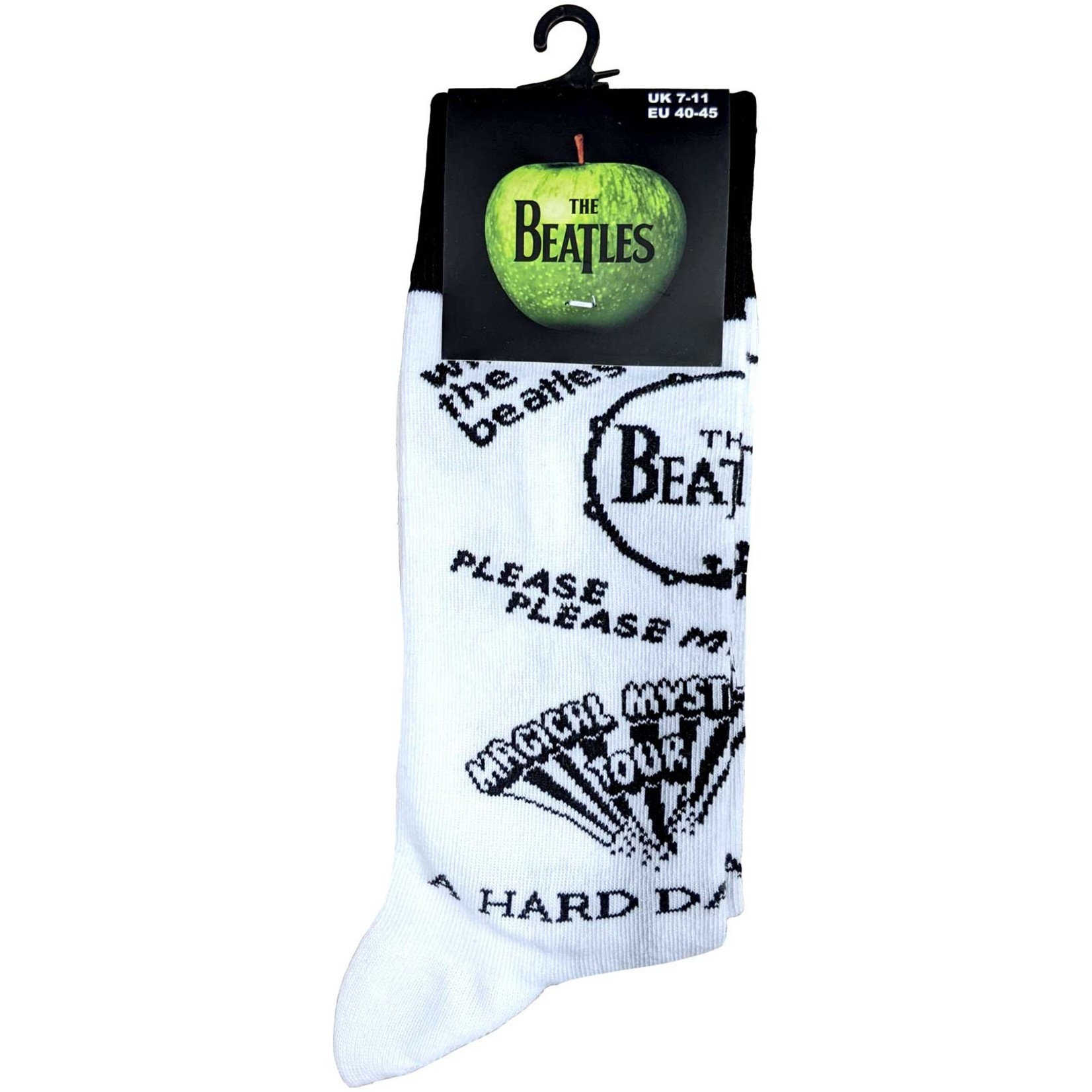 The Beatles Unisex Ankle Socks: Albums Monochrome