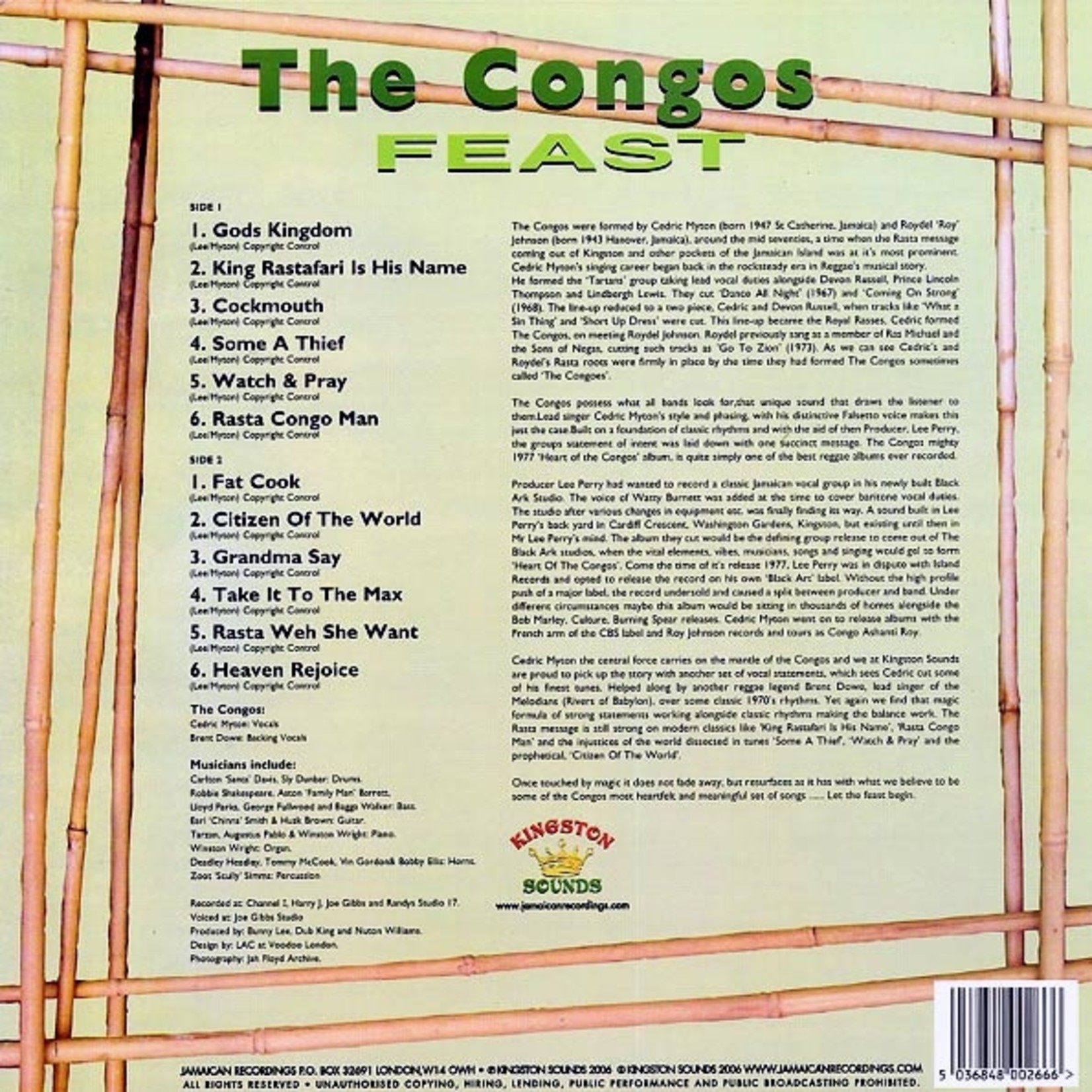 The Congos - Feast (Kingston Sounds/Jamaican Recordings) (180g)