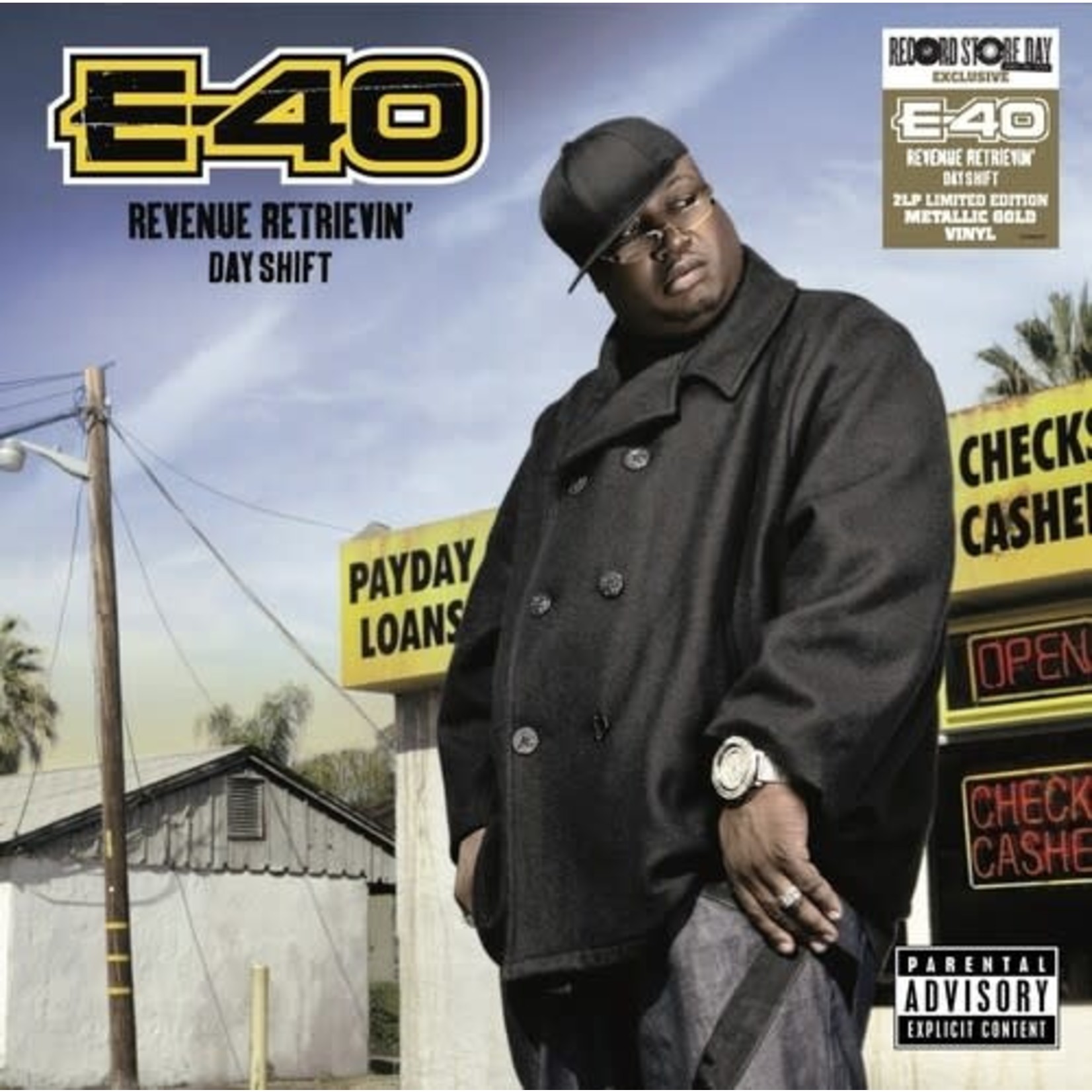 E-40 - Revenue Retrievin - Day Shift (2LP/Metallic Gold Vinyl) (RSD 2023)