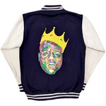 Biggie Smalls Unisex Varsity Jacket: Crown (Back Print)