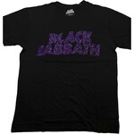 Black Sabbath Unisex Embellished T-Shirt - Wavy Logo (Diamante)