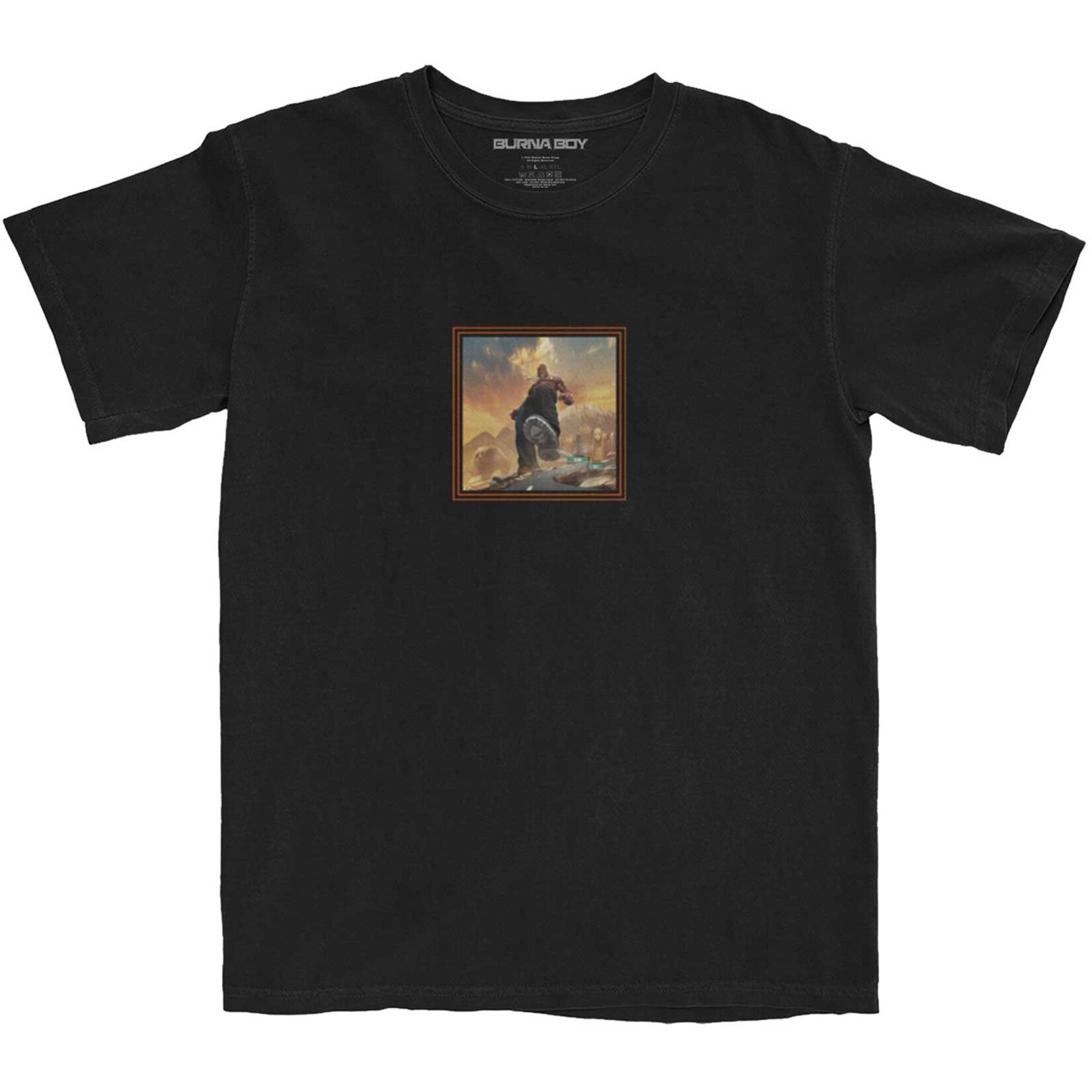Burna Boy Unisex T-Shirt: Album Tracks (Back Print)