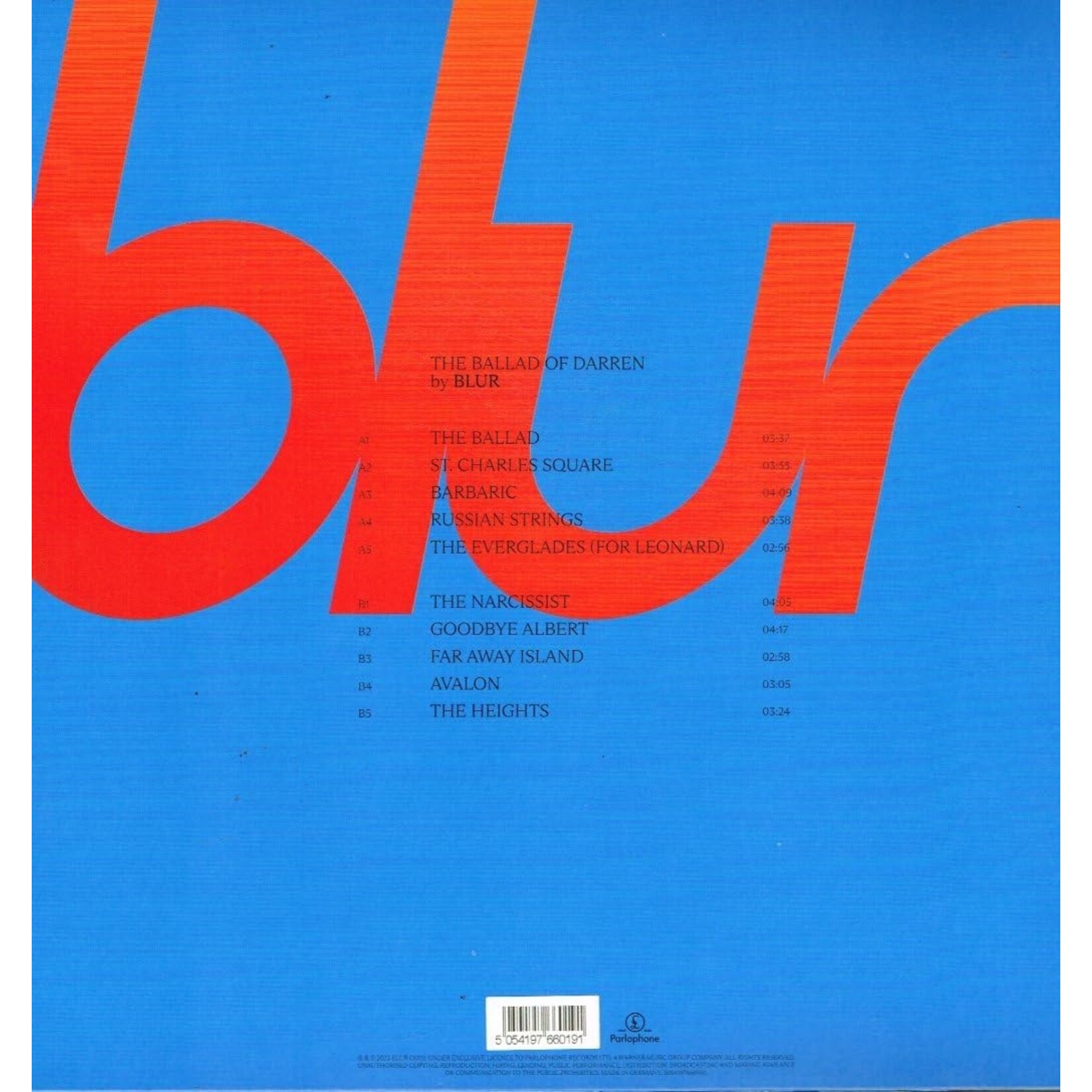 Blur - The Ballad Of Darren Vinyl