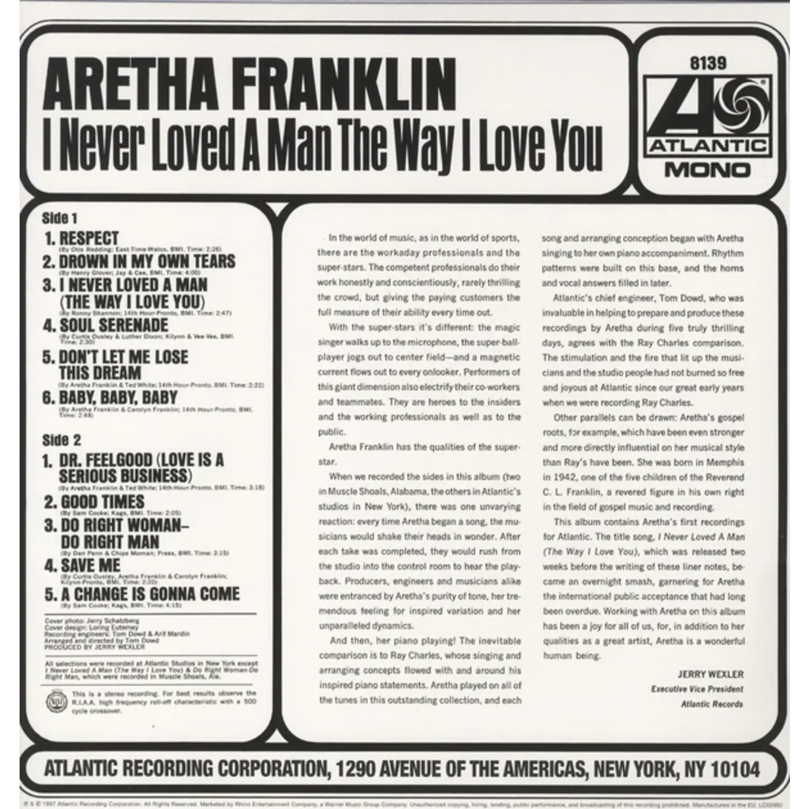 Aretha Franklin - I Never Loved A Man The Way I Love You