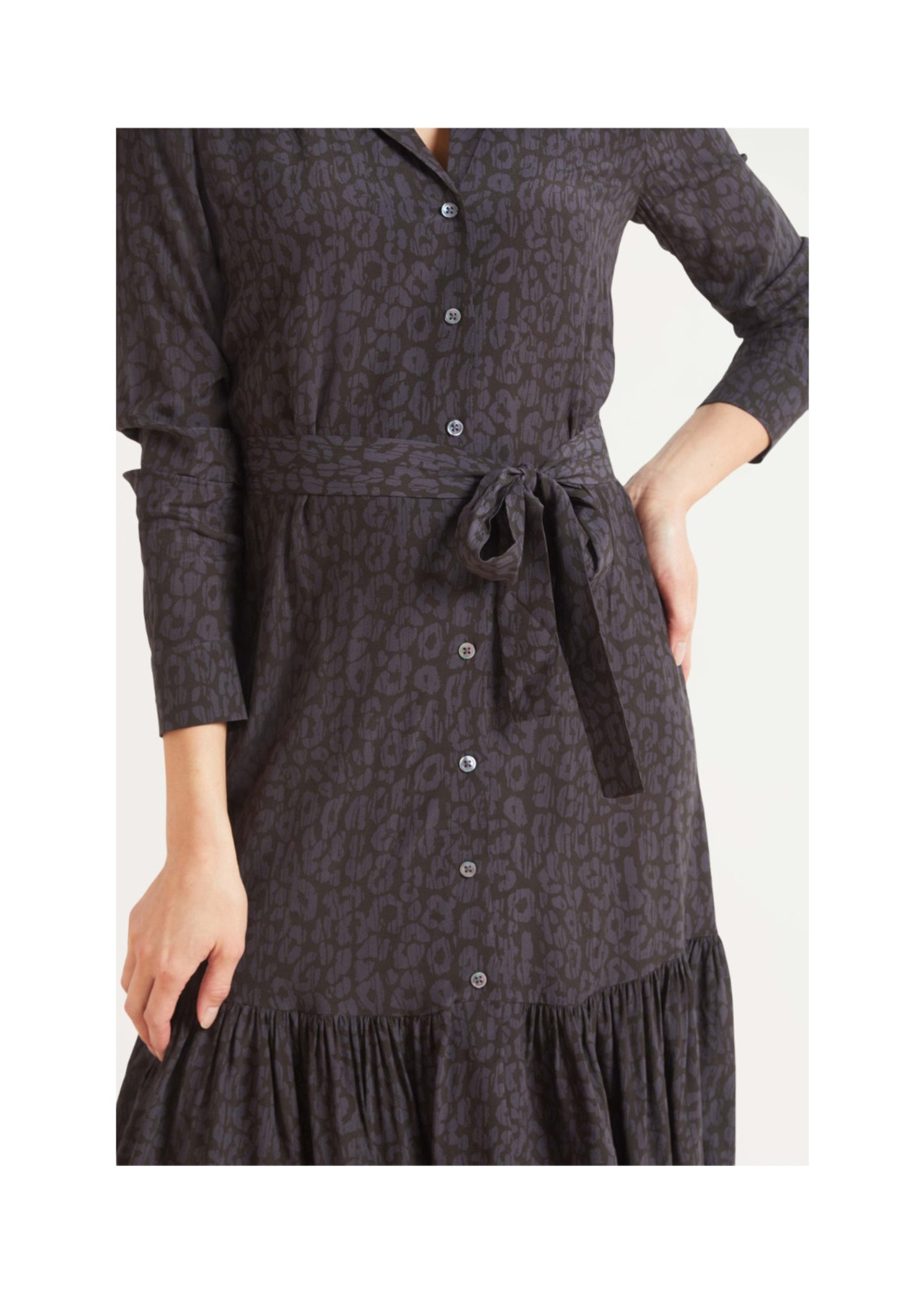 Rails Rails Beatrice Dress - Charcoal Batik Cheetah