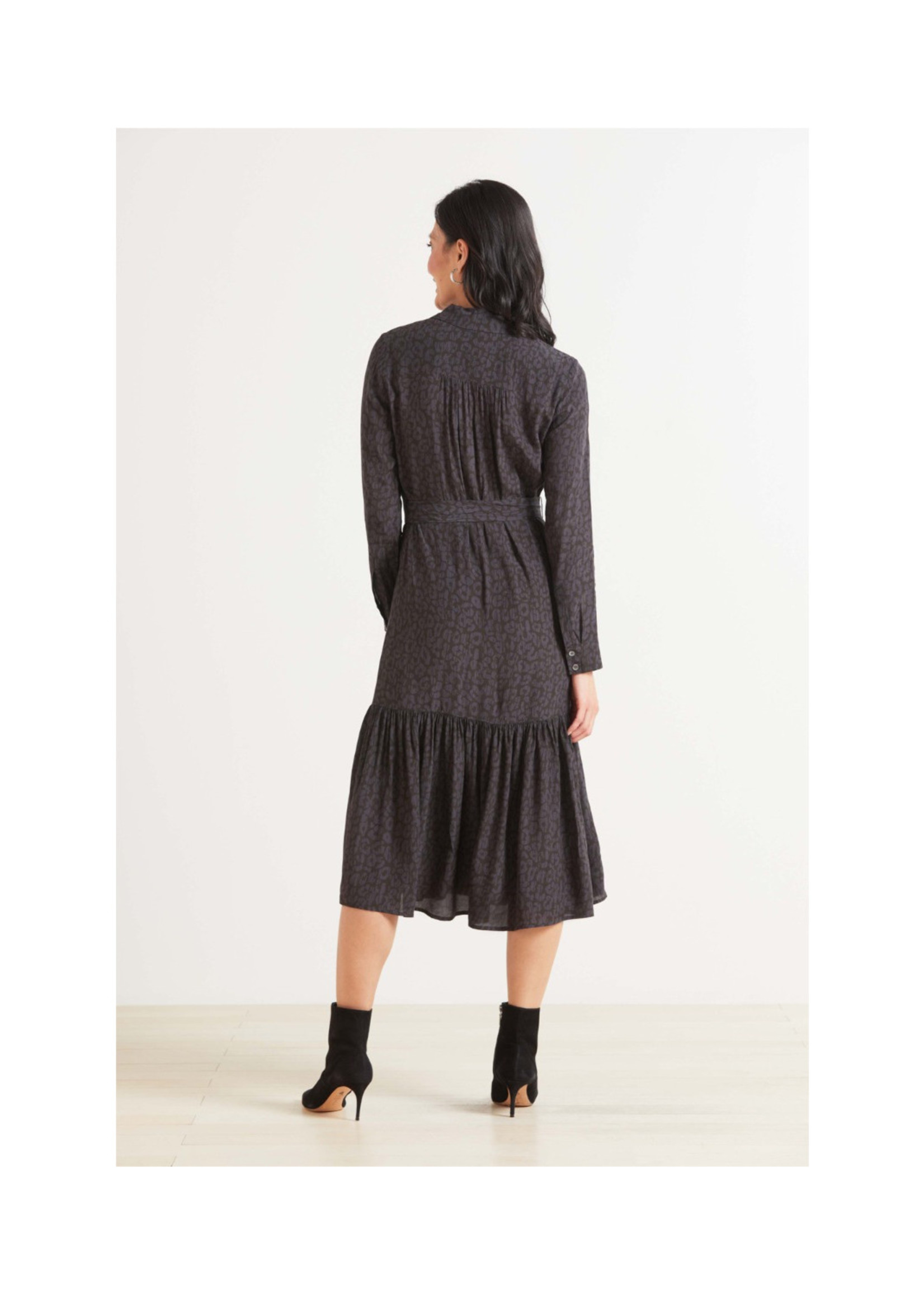 Rails Rails Beatrice Dress - Charcoal Batik Cheetah