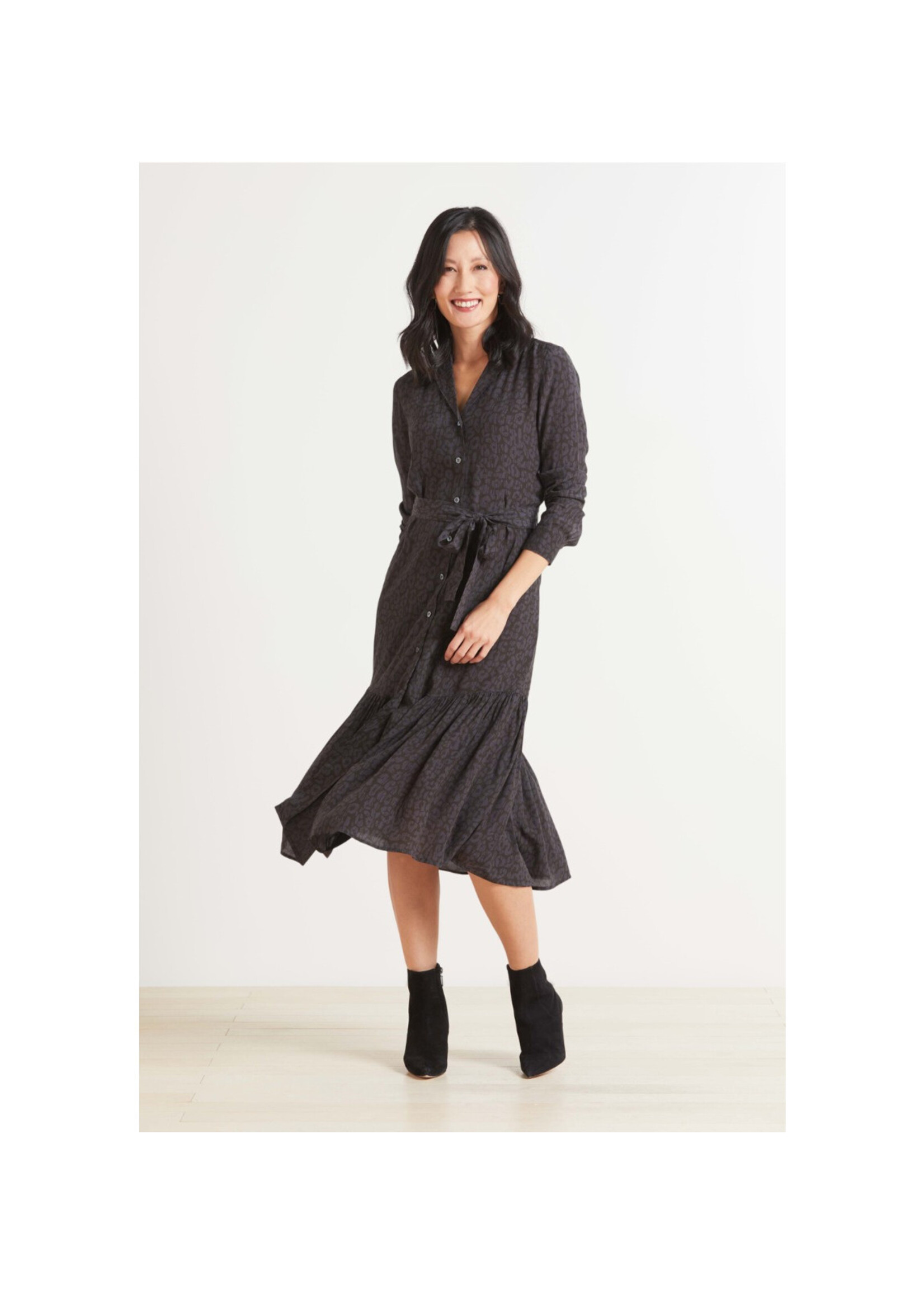 Rails Rails Robe Béatrice - Charcoal Batik Cheetah