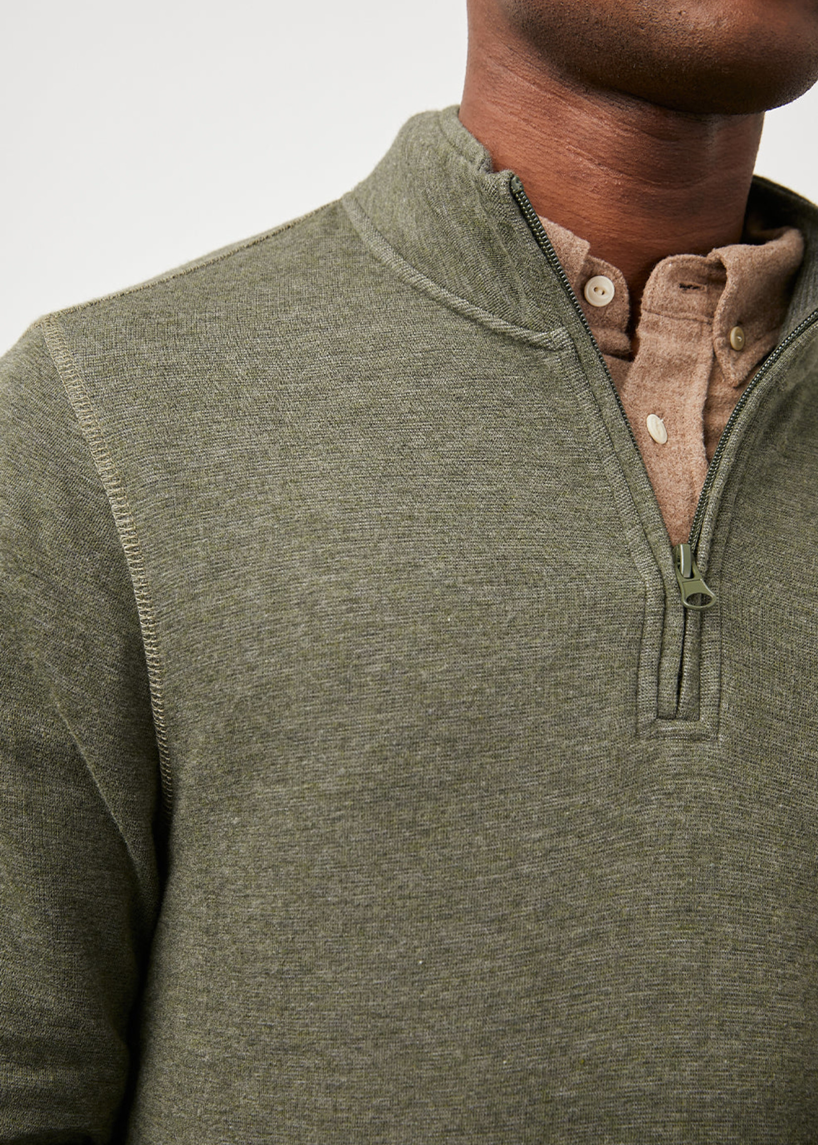 Rails Rails Gavin Half Zip - Olive Charcoal