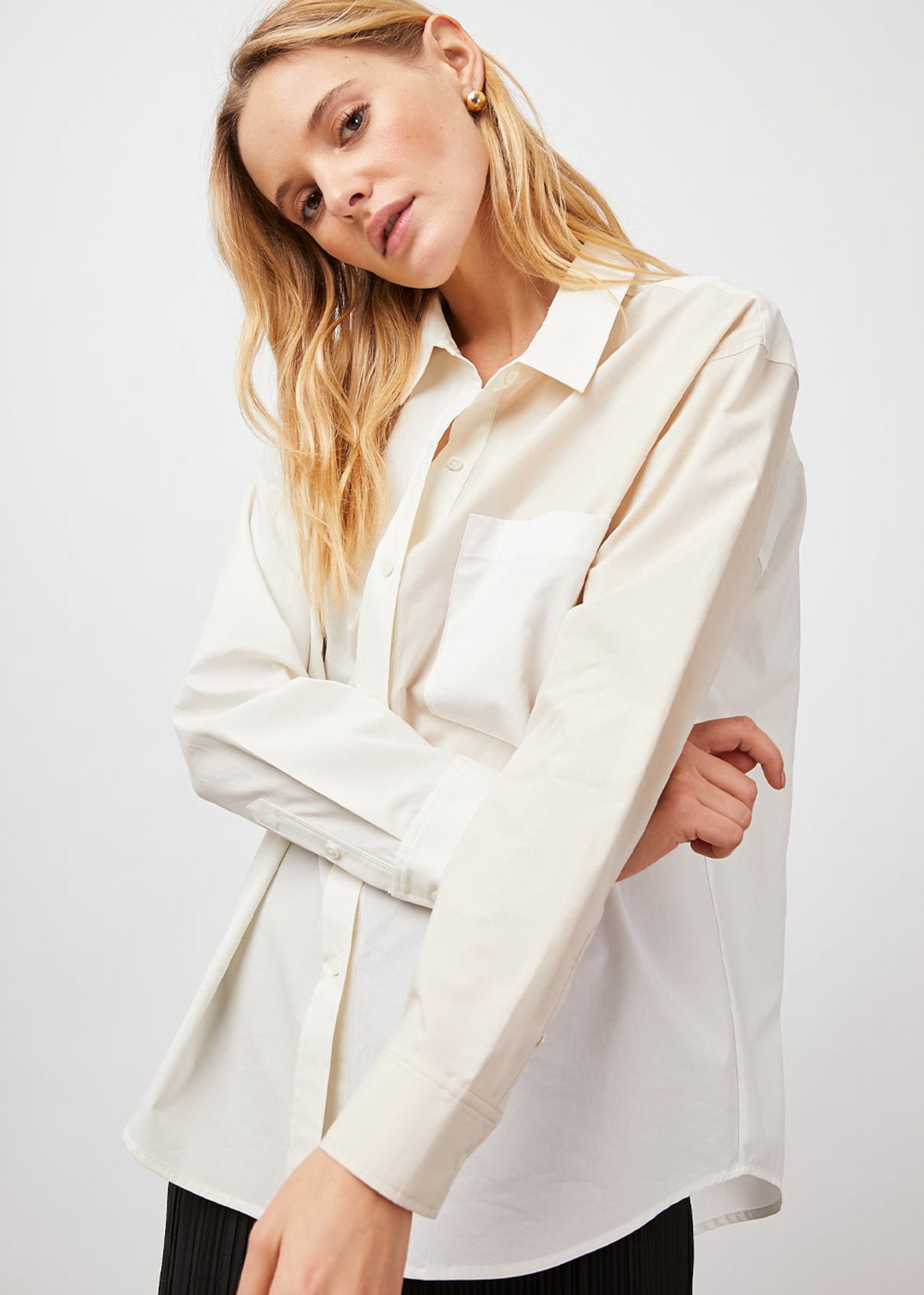Rails Rails Chemise Arlo - Bloc De Couleur Ivoire