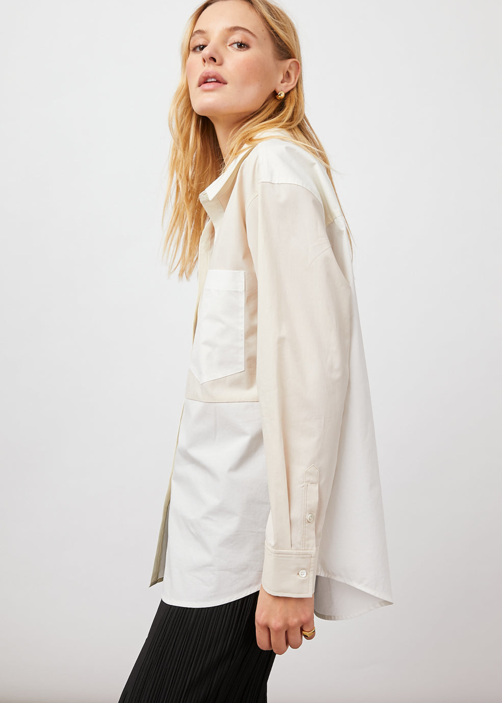 Rails Rails Chemise Arlo - Bloc De Couleur Ivoire