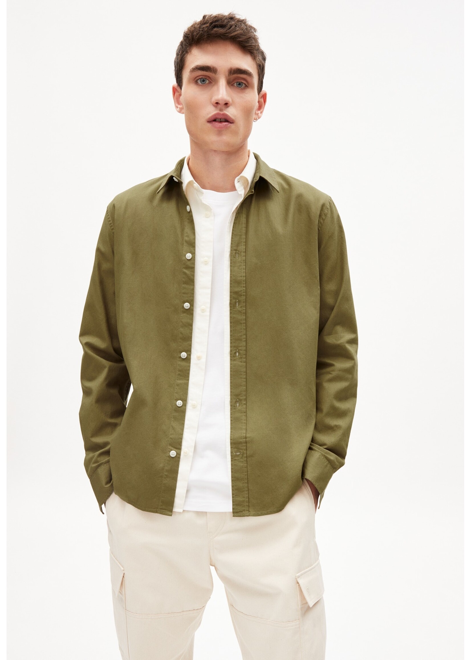 Armedangels Armedangels Chemise Quaadi - Olive