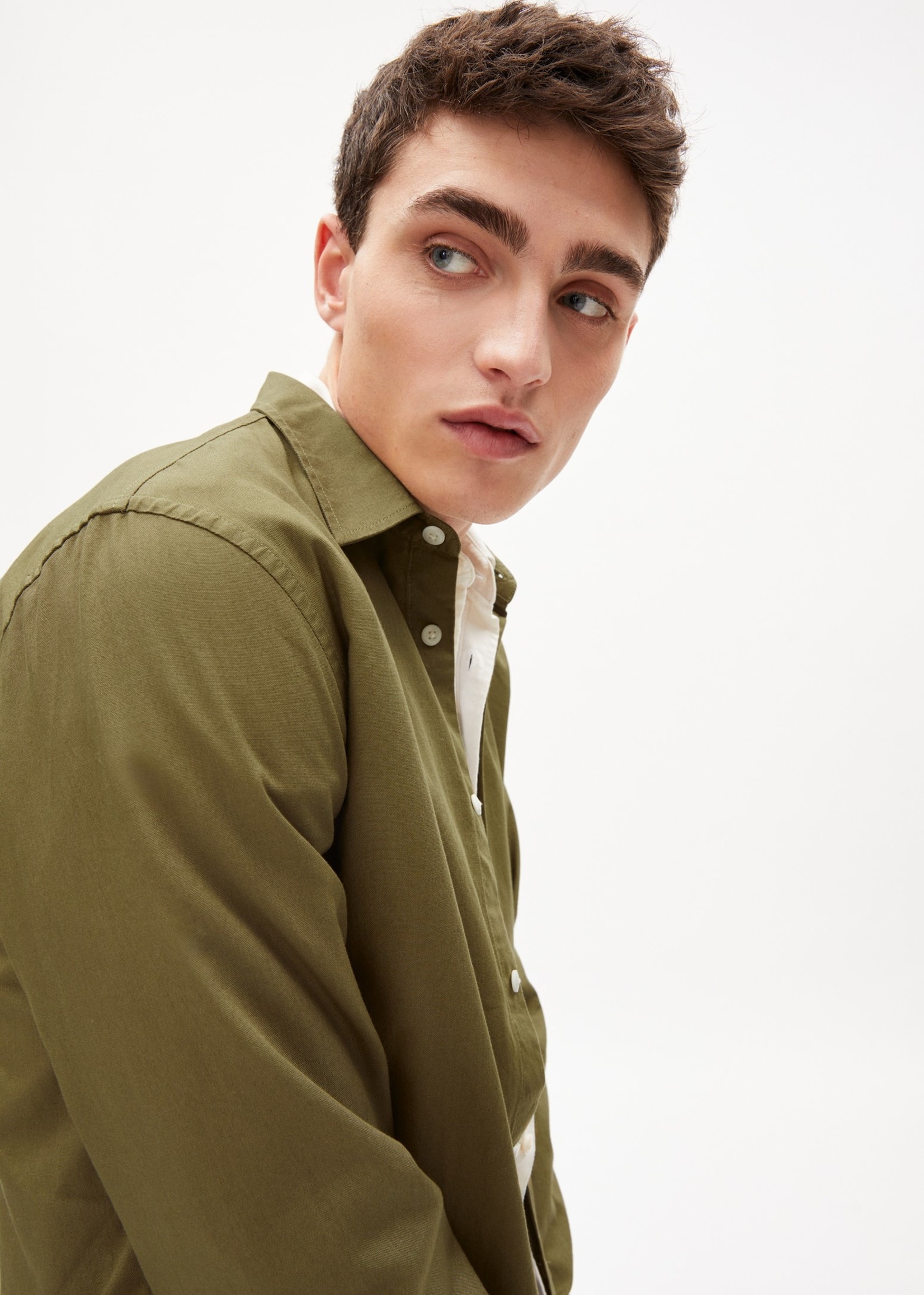 Armedangels Armedangels Chemise Quaadi - Olive