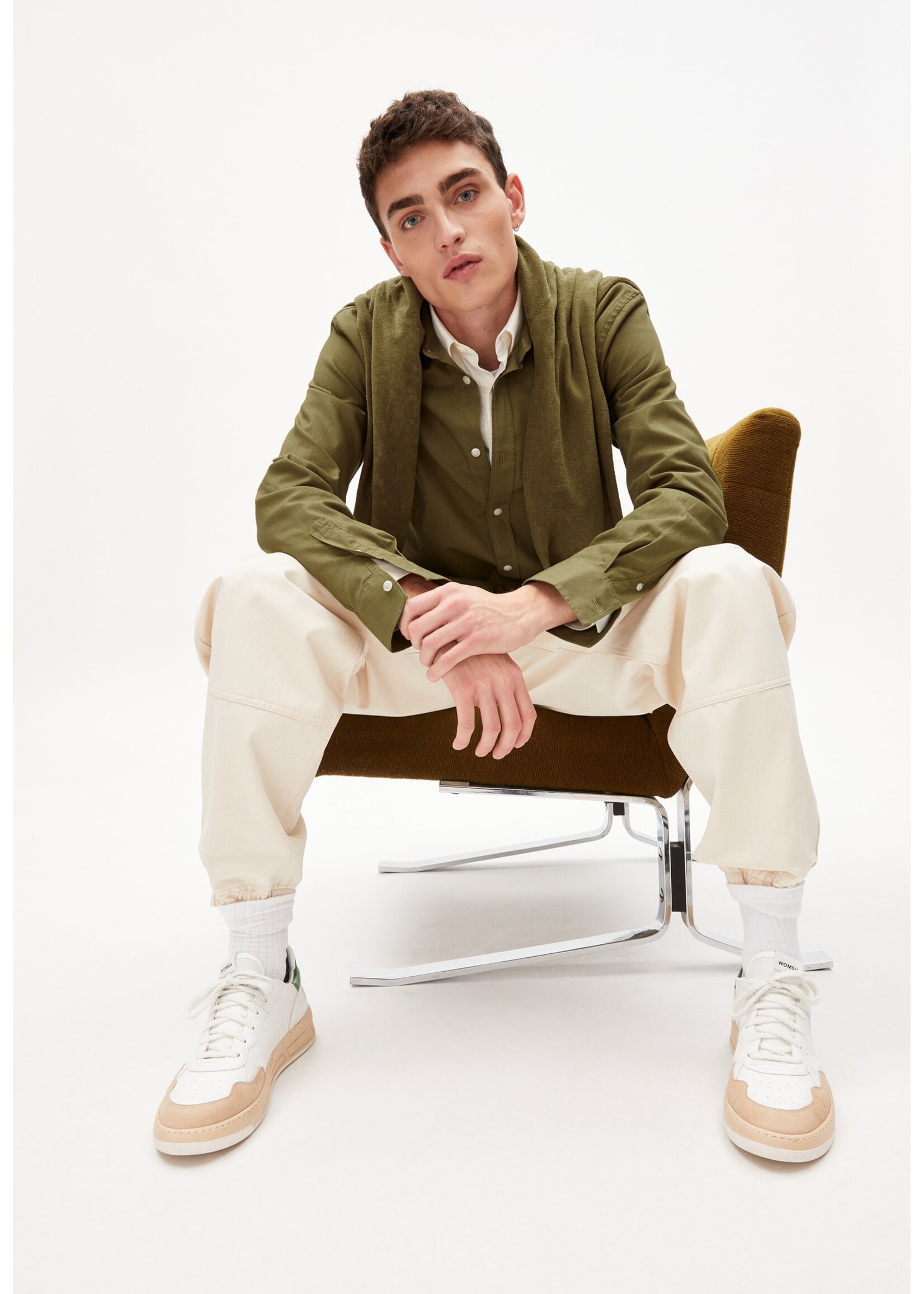 Armedangels Armedangels Quaadi Shirt - Oliva