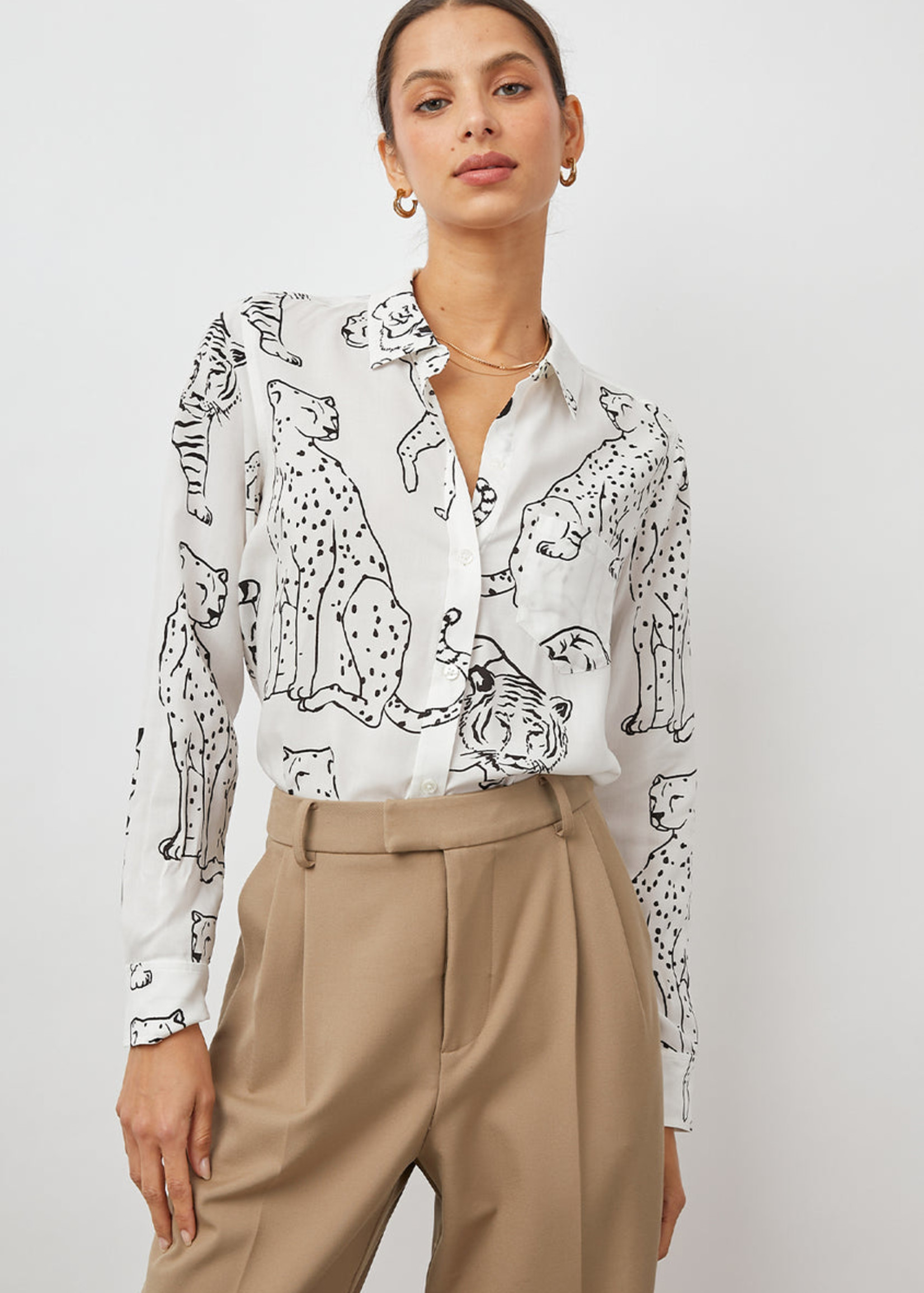 Rails Rails Chemise Kathryn - Ivory Wild Cats