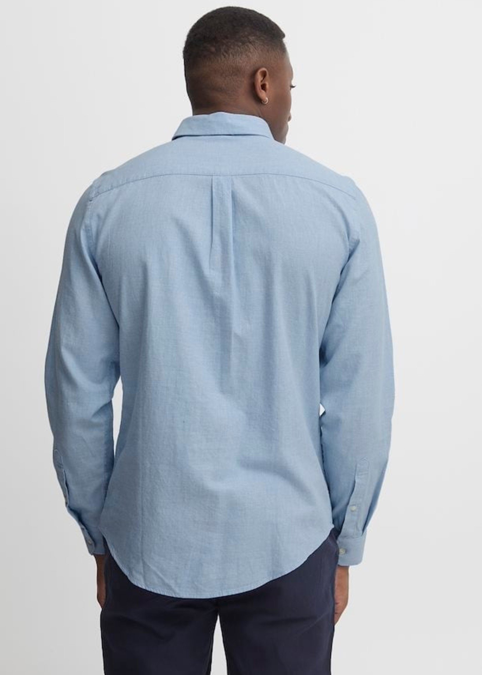 Casual Friday CF Anton Denim Chambray Shirt - Light Blue