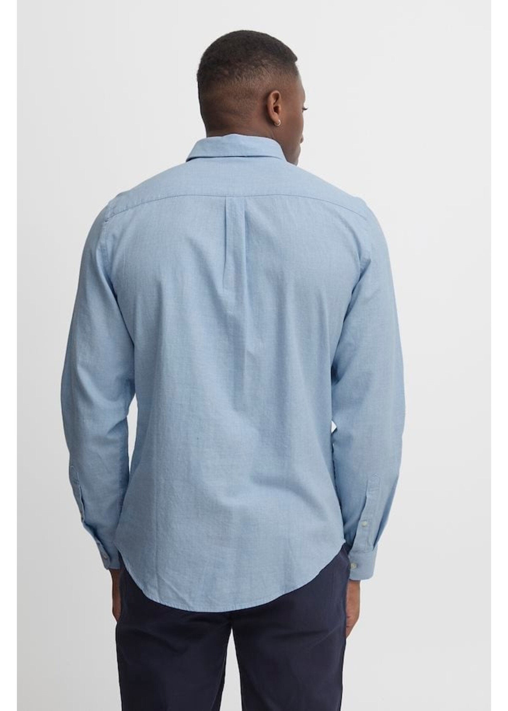 Casual Friday CF Anton Denim Chambray Shirt - Light Blue