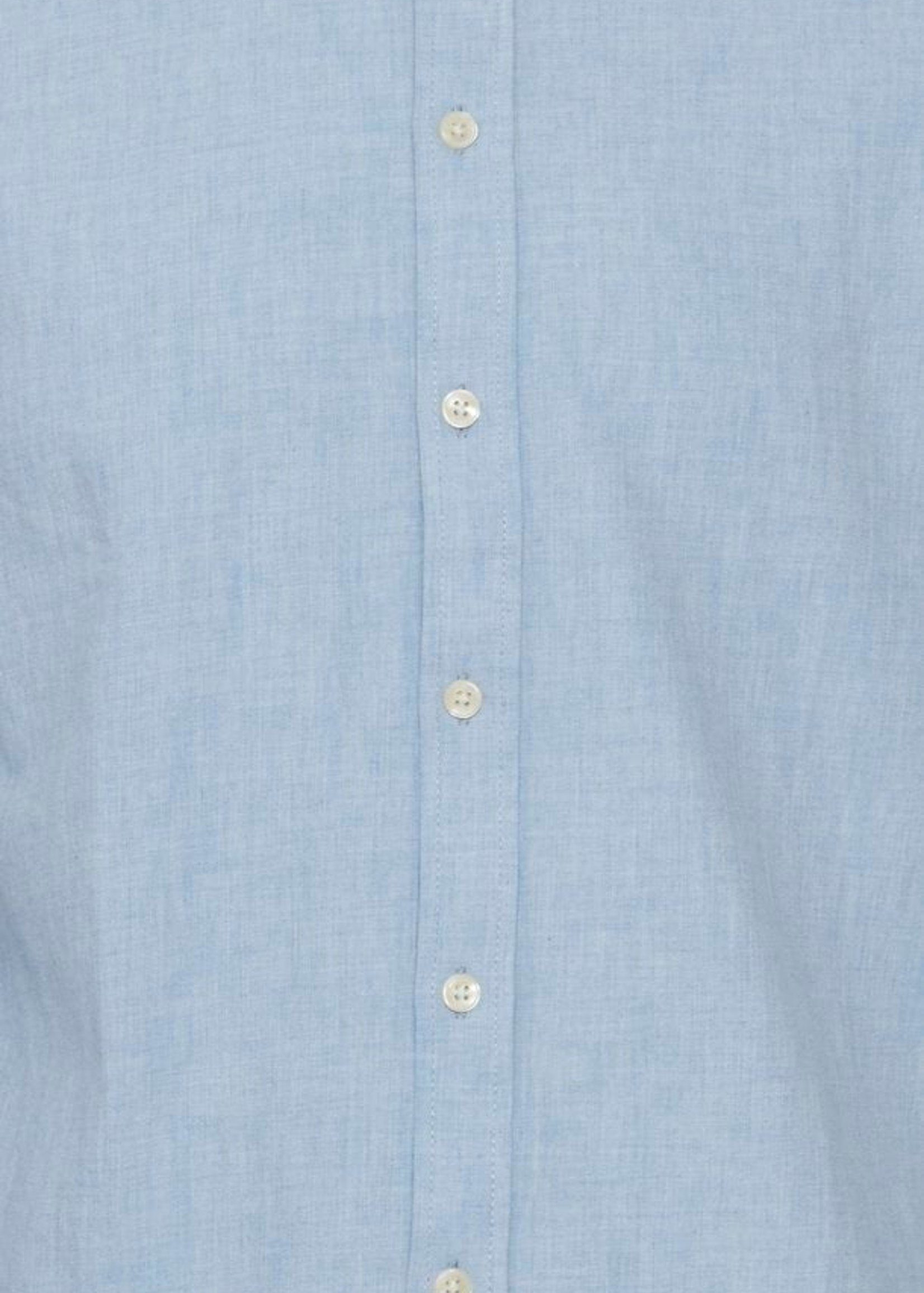 Casual Friday CF Anton Denim Chambray Shirt - Light Blue