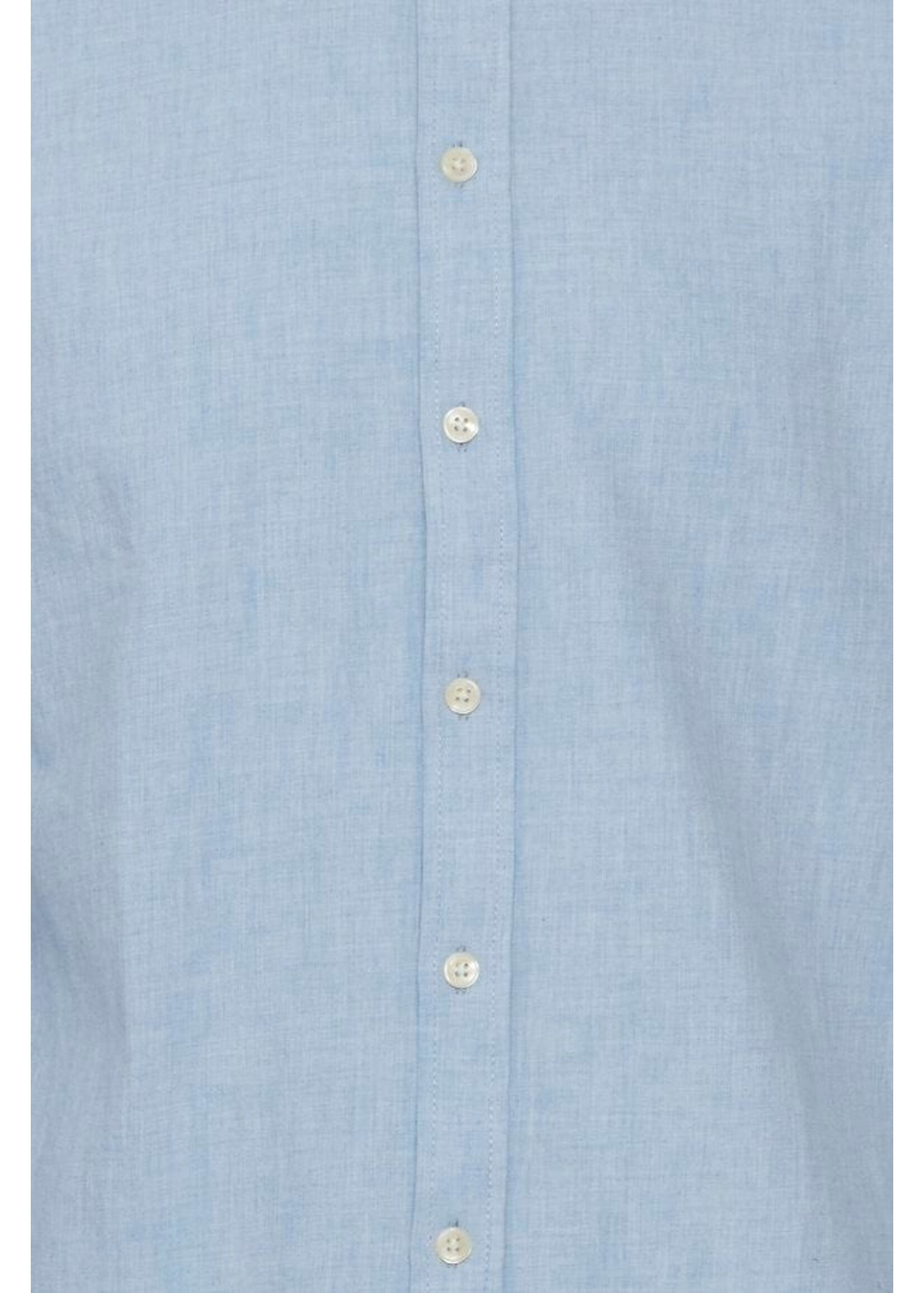 Casual Friday CF Anton Denim Chambray Shirt - Light Blue