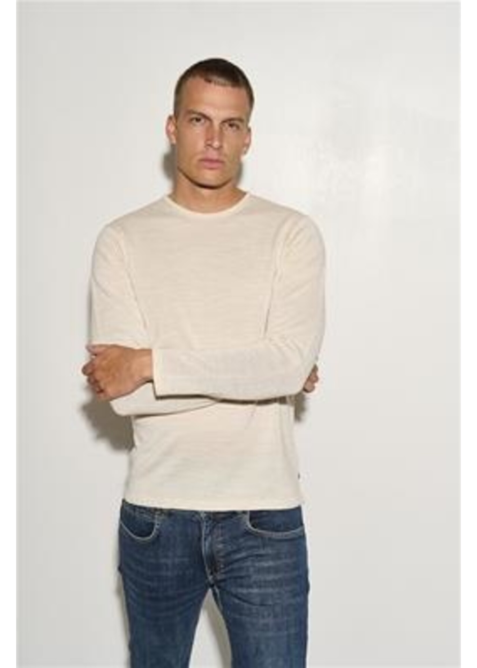 Casual Friday CF Kent Merino Crewneck Knit - Light Sand