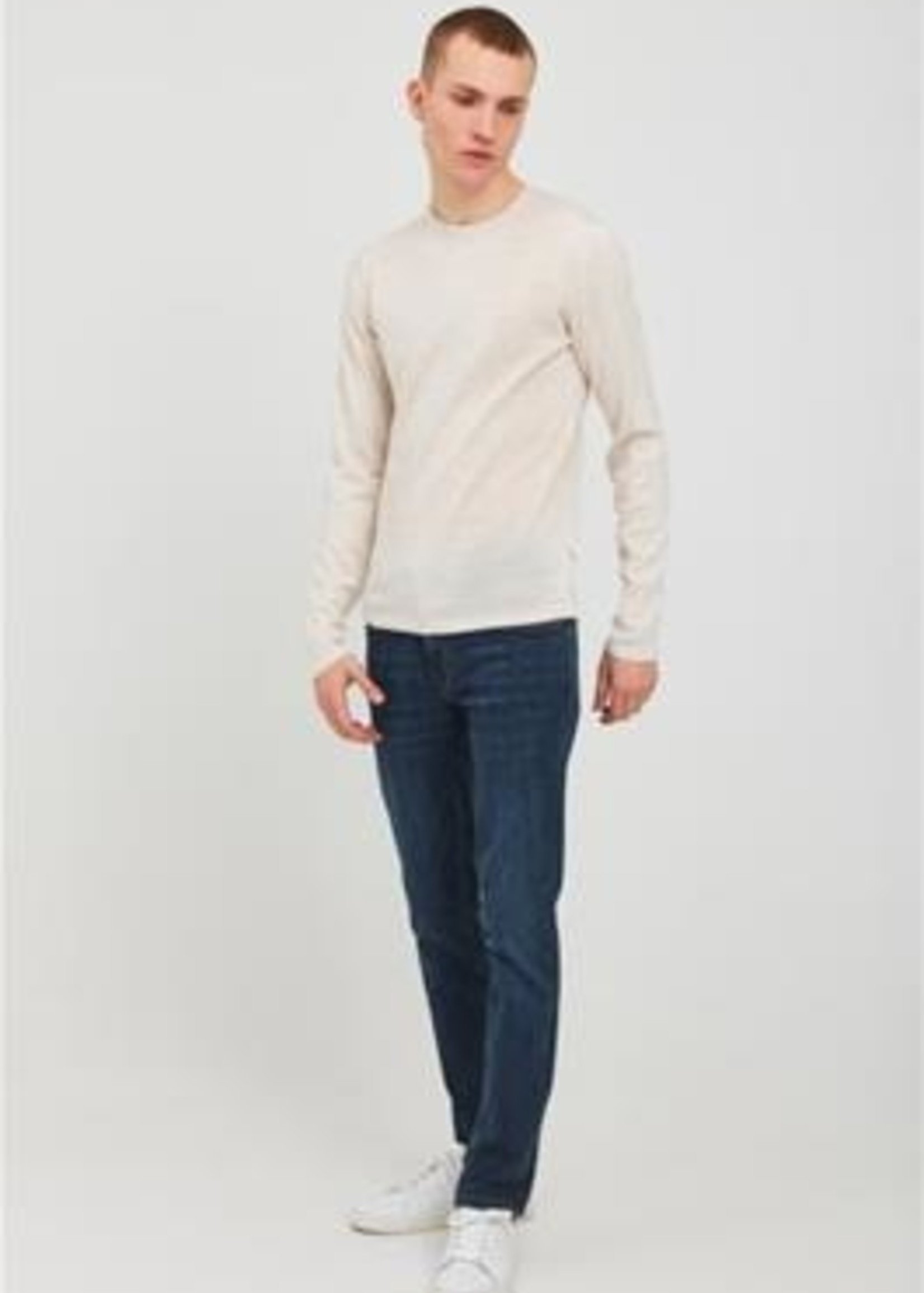 Casual Friday CF Kent Merino Crewneck Knit - Light Sand