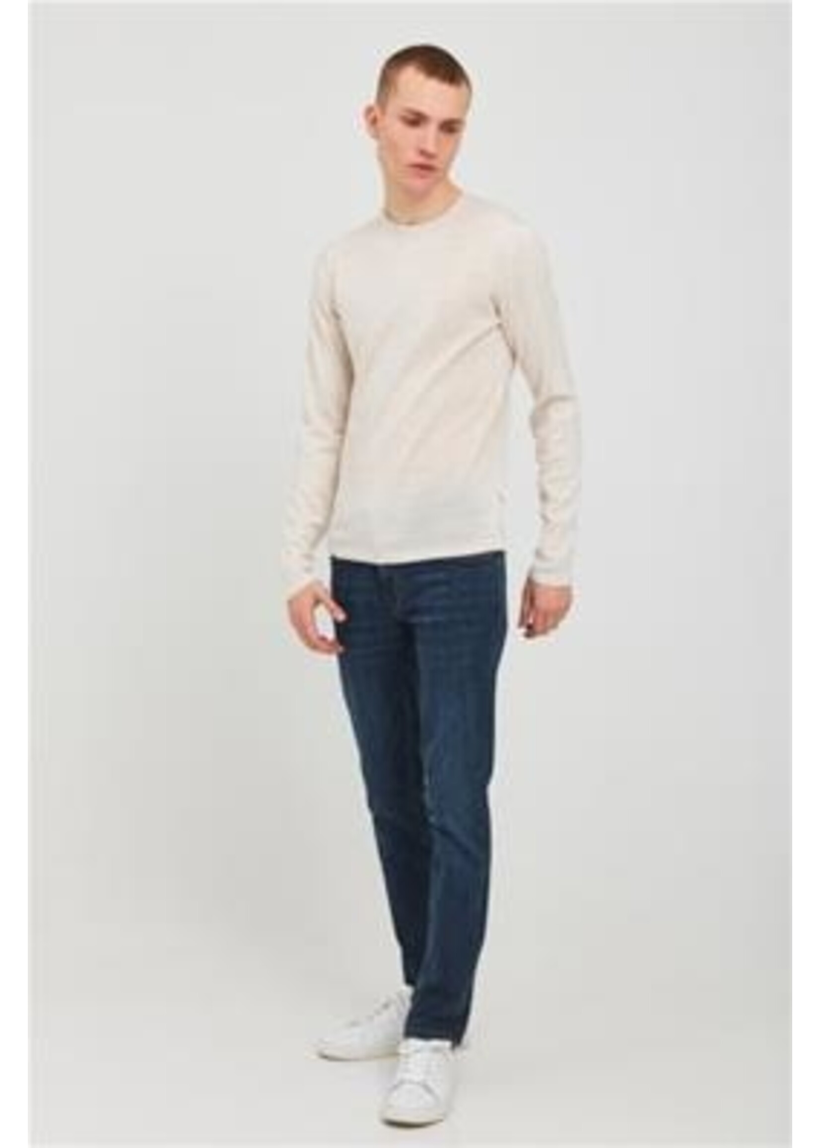 Casual Friday CF Kent Merino Crewneck Knit - Light Sand