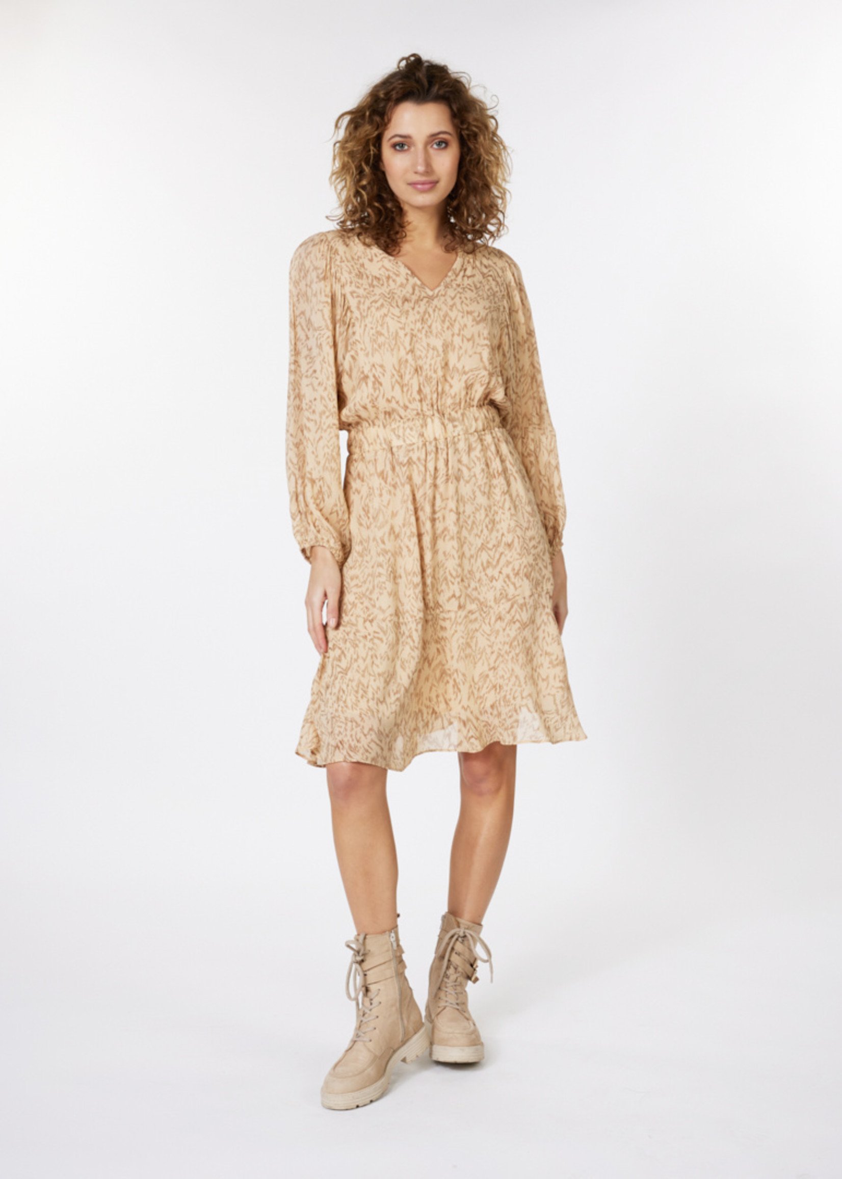 ESQ Wild Abundance Dress - Beige Print