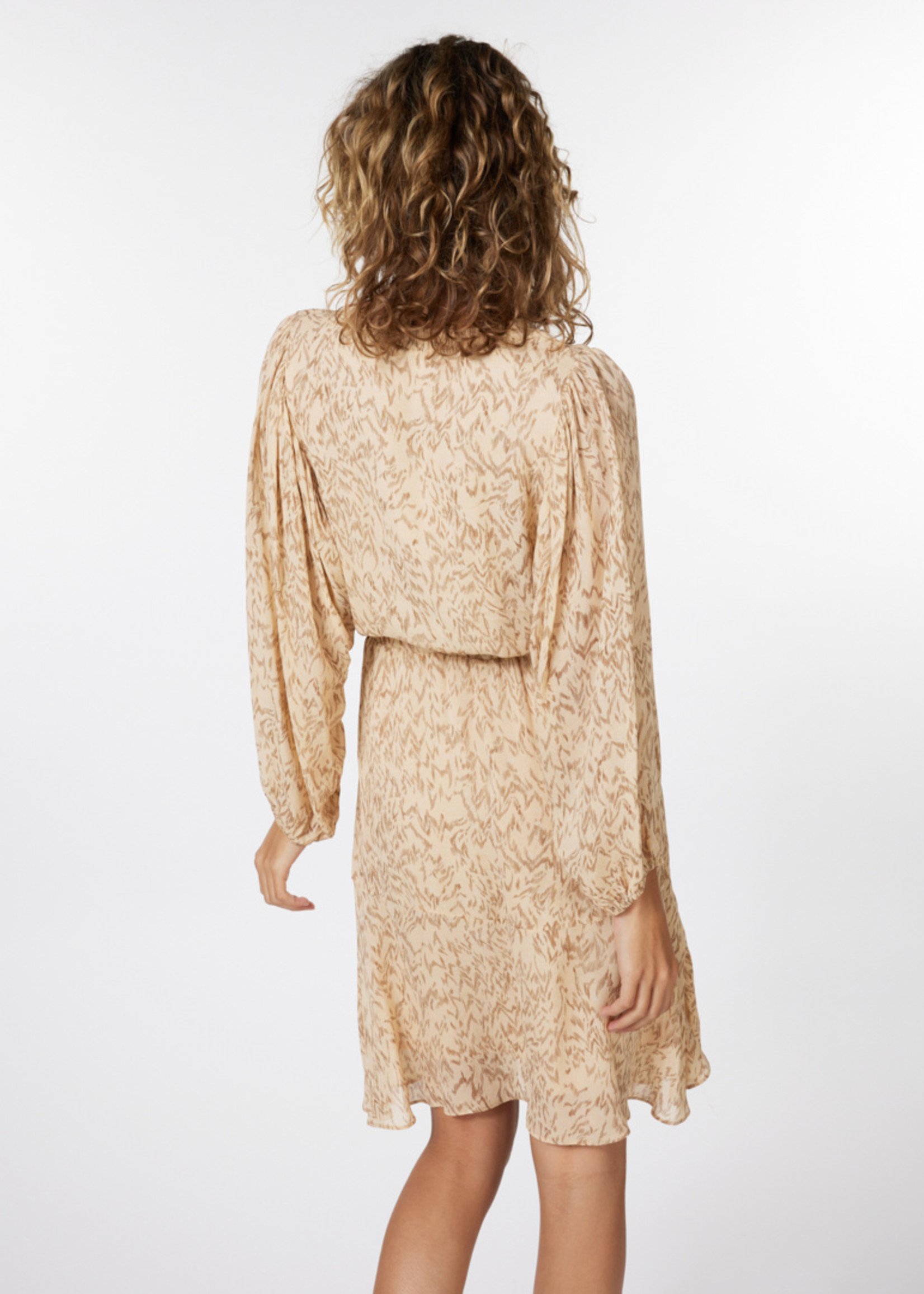 ESQ Wild Abundance Dress - Beige Print