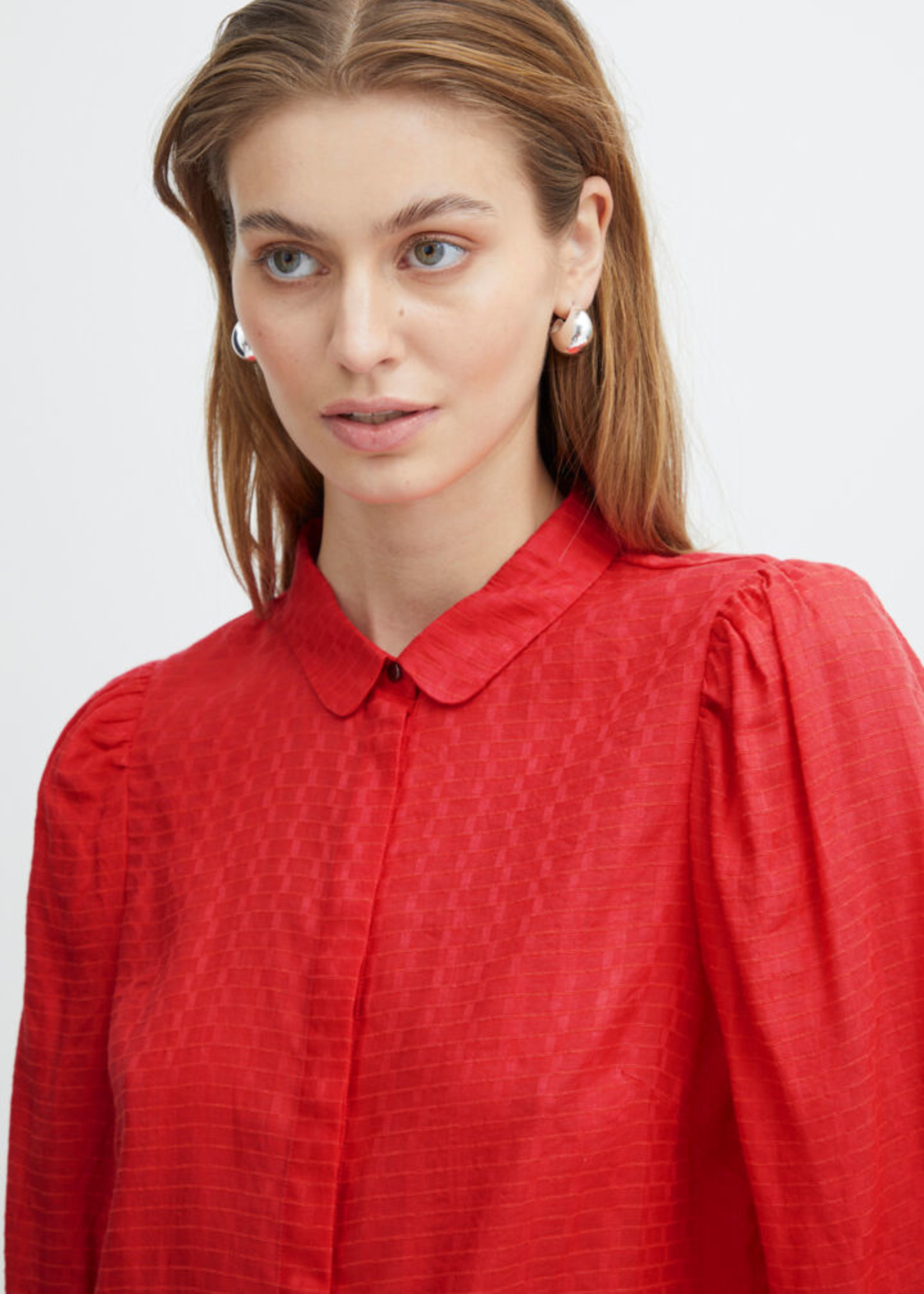 ICHI ICHI IHUMANO Knit Shirt - Poppy Red
