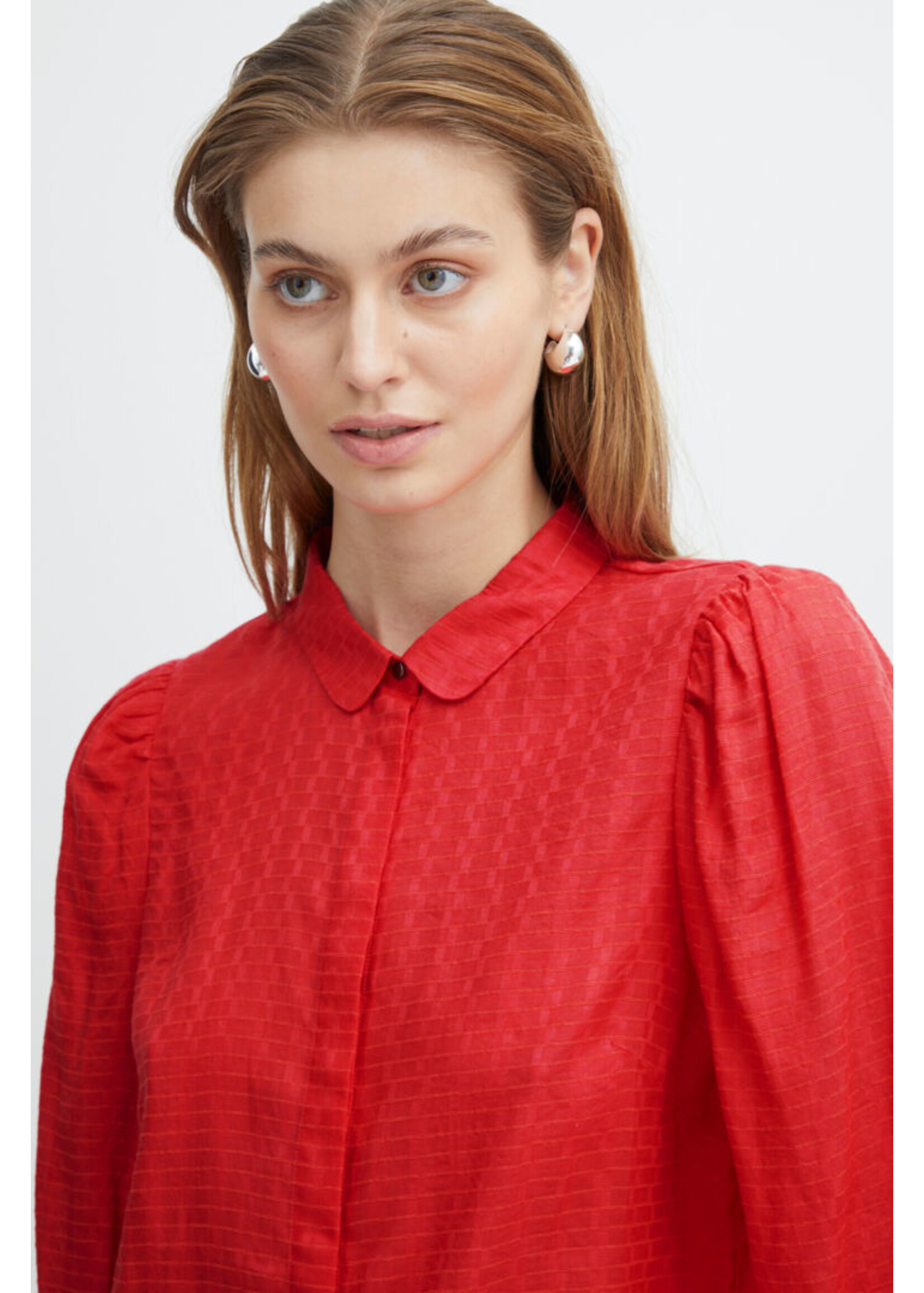 ICHI ICHI IHUMANO Knit Shirt - Poppy Red