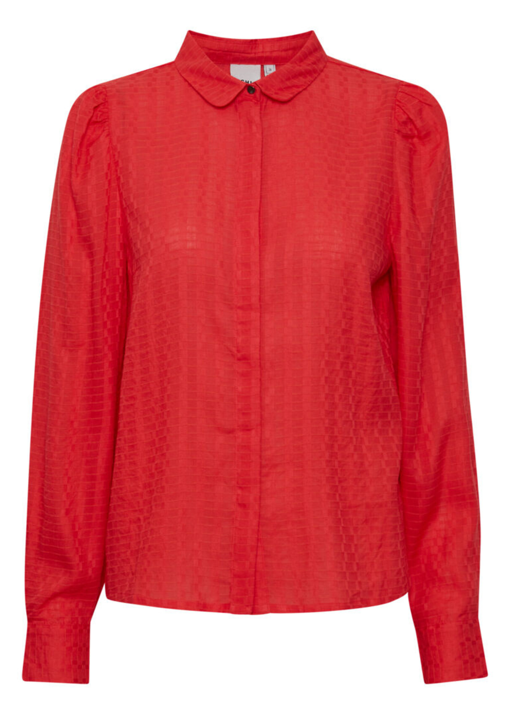 ICHI ICHI Chemise En Tricot IHUMANO - Rouge Coquelicot