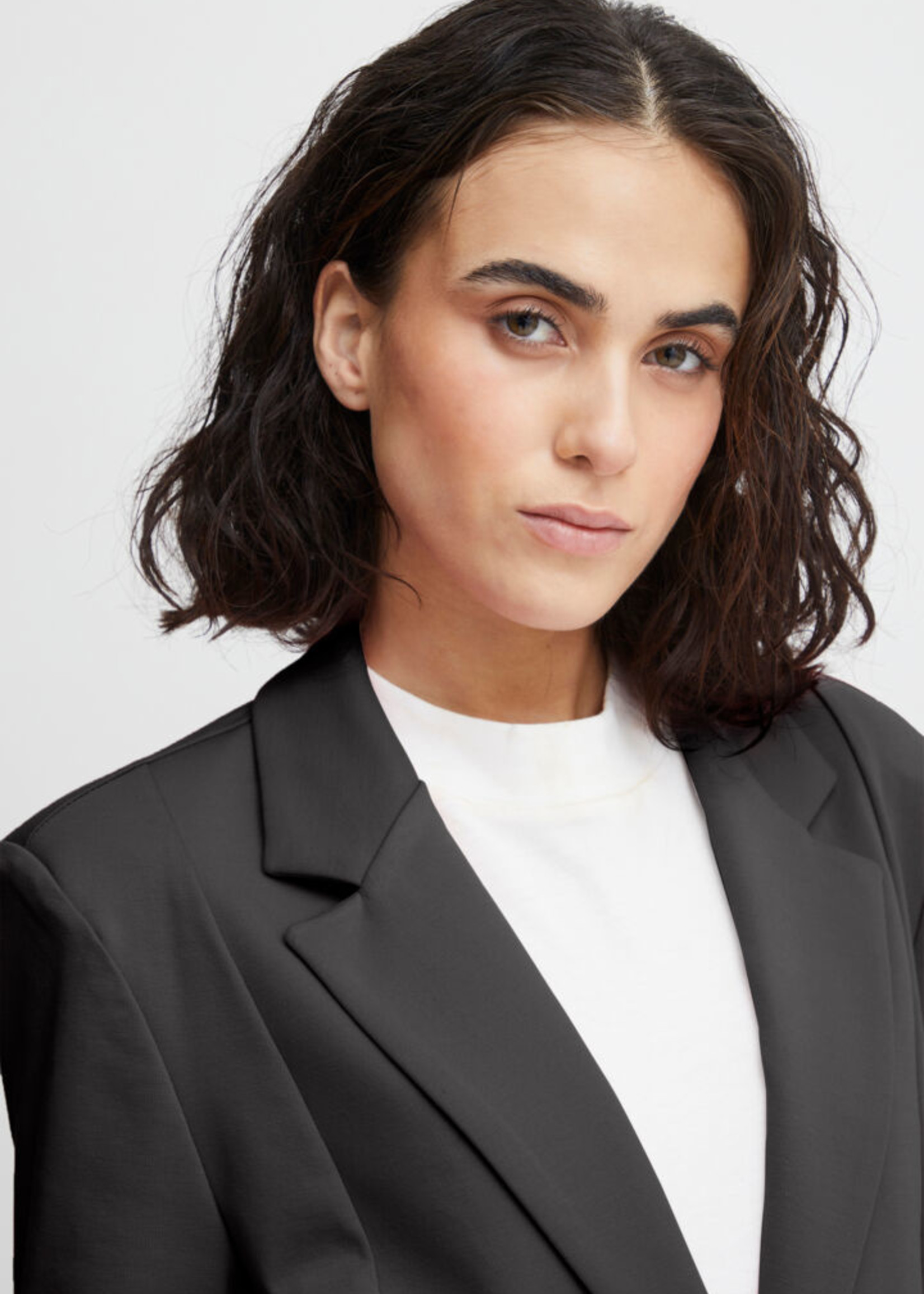 ICHI Boyfriend Blazer - Noir