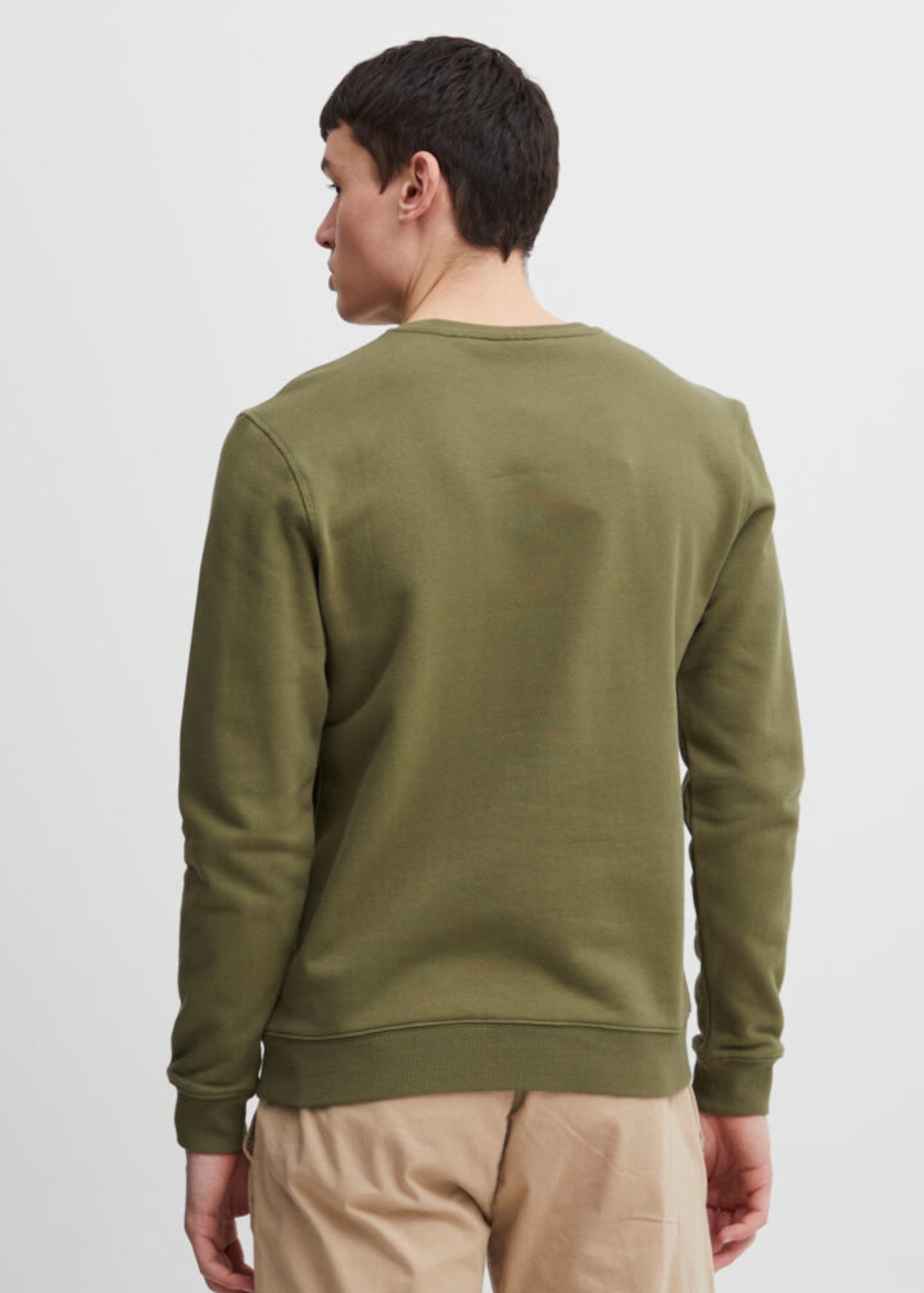 Casual Friday Severin Crewneck Sweater - Burnt Olive